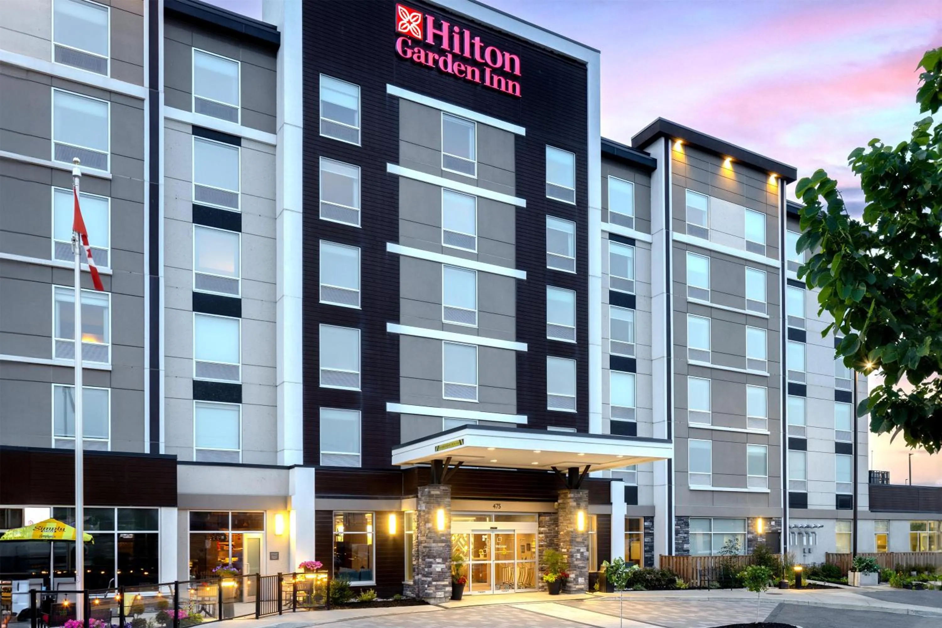 Property building in Hilton Garden Inn Sudbury, Ontario, Canada