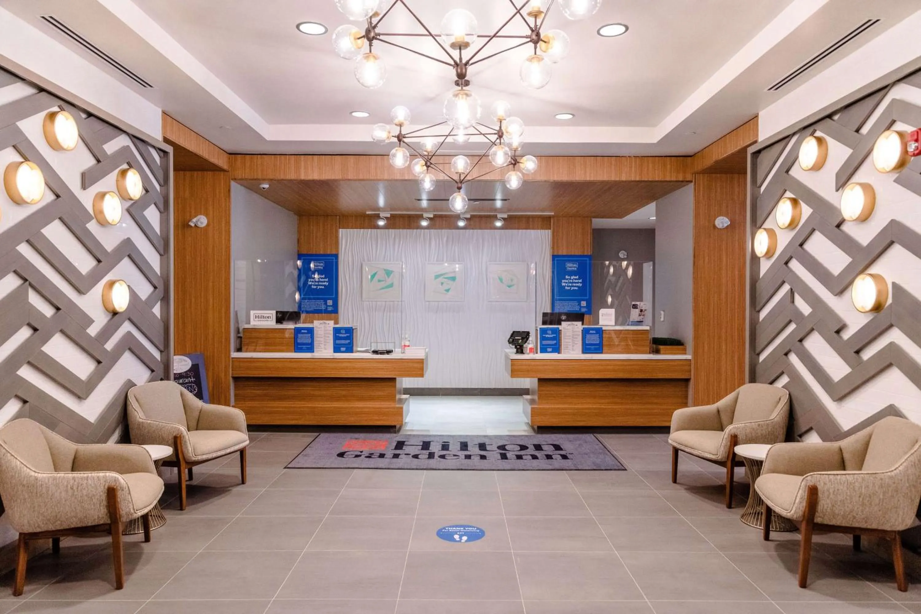 Lobby or reception in Hilton Garden Inn Sudbury, Ontario, Canada