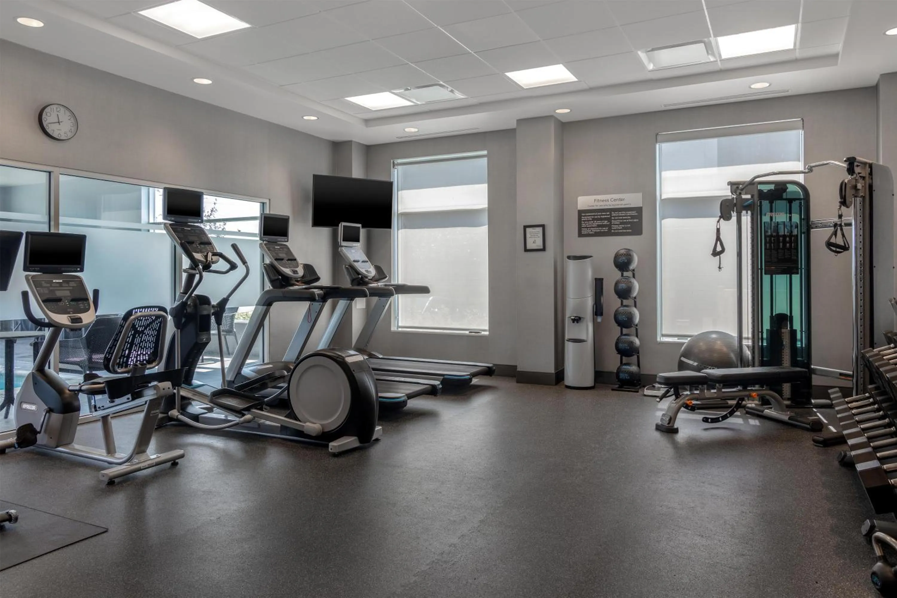 Fitness centre/facilities in Hilton Garden Inn Sudbury, Ontario, Canada