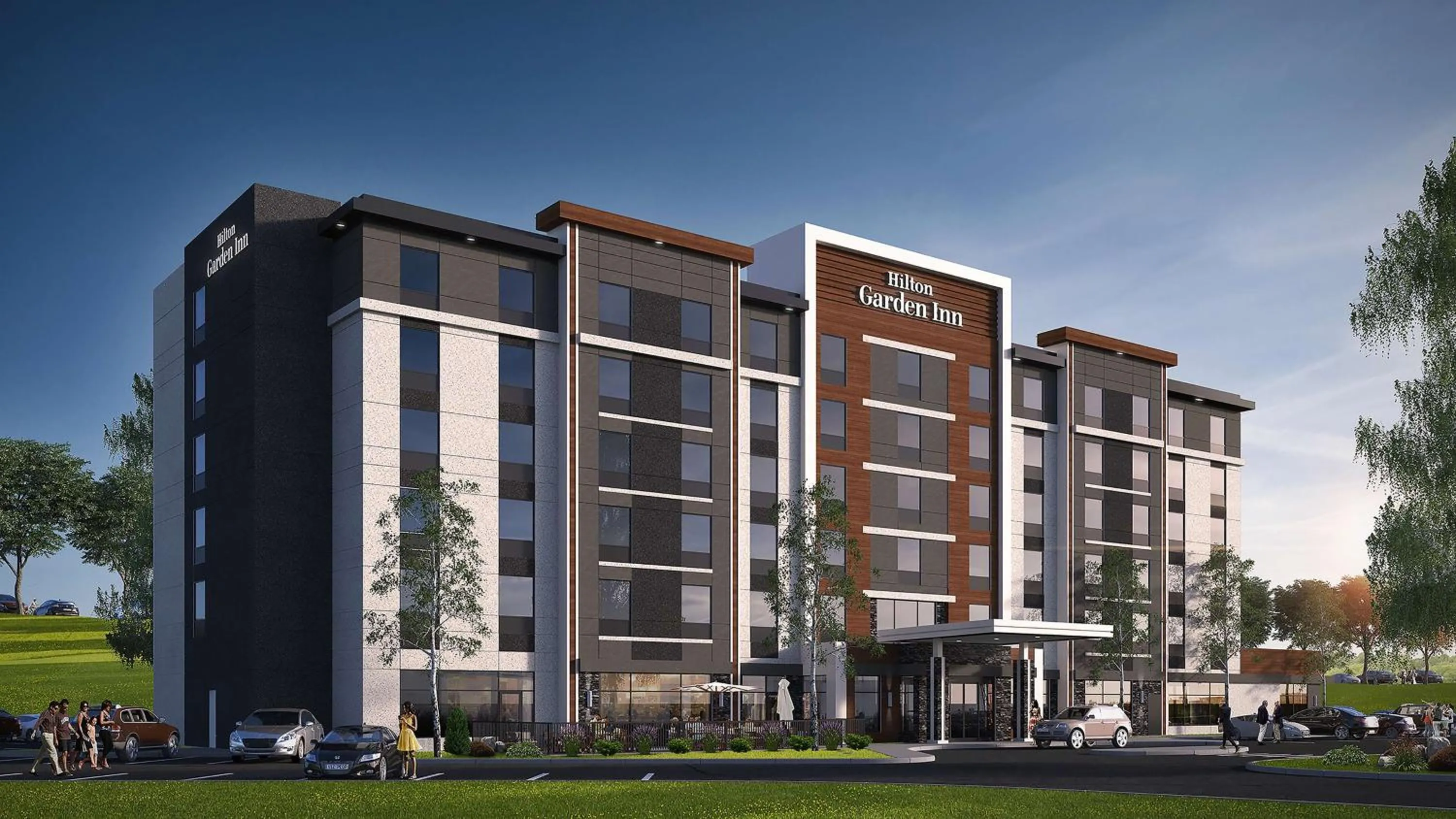 Property building in Hilton Garden Inn Sudbury, Ontario, Canada