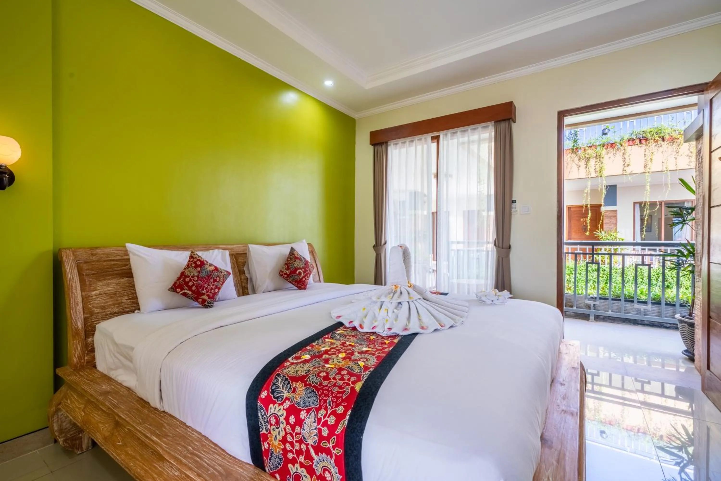 View (from property/room), Bed in Mejore Beach Hotel