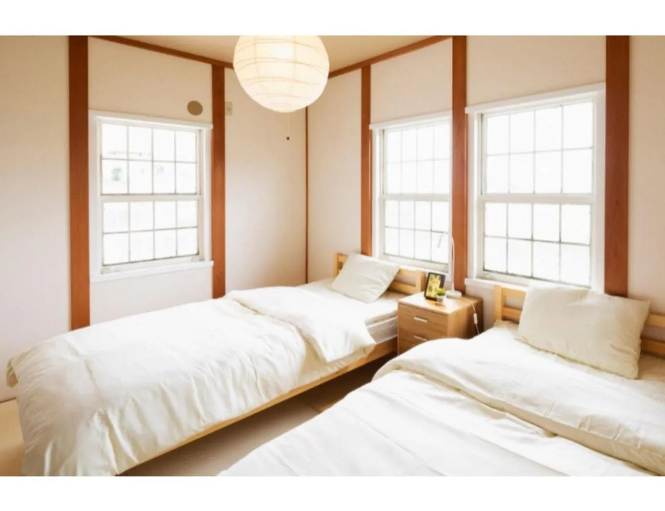 Bed in ANJIN Stay Awaji - Resort villa with ocean view & BBQ - Self Check-In Only
