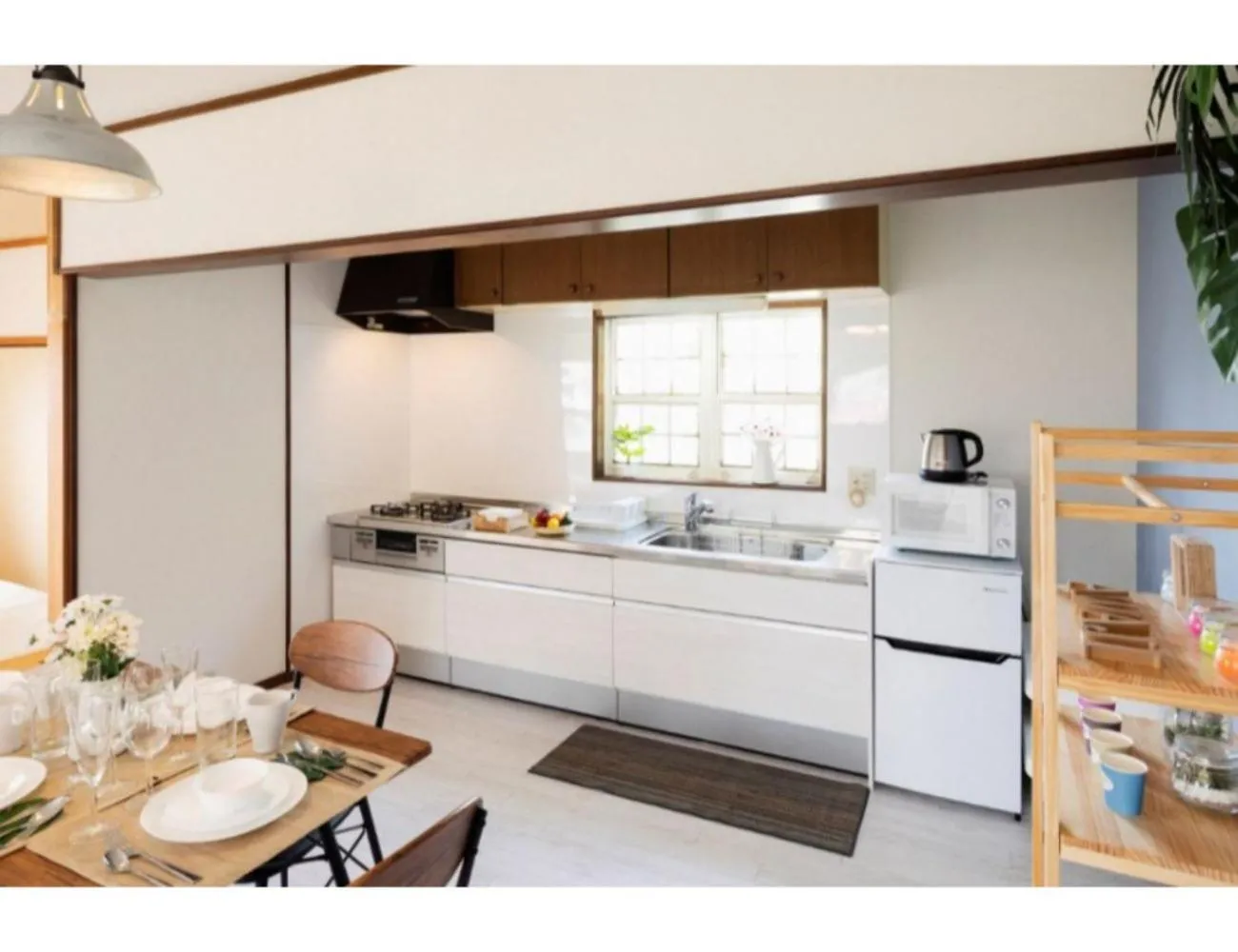Kitchen or kitchenette in ANJIN Stay Awaji - Resort villa with ocean view & BBQ - Self Check-In Only