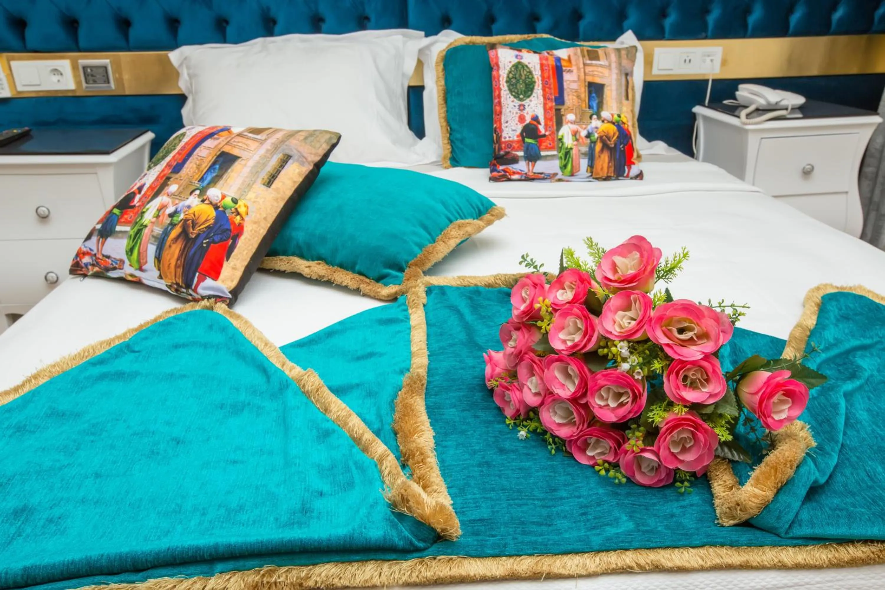 Bed in Atlantis Royal Hotel