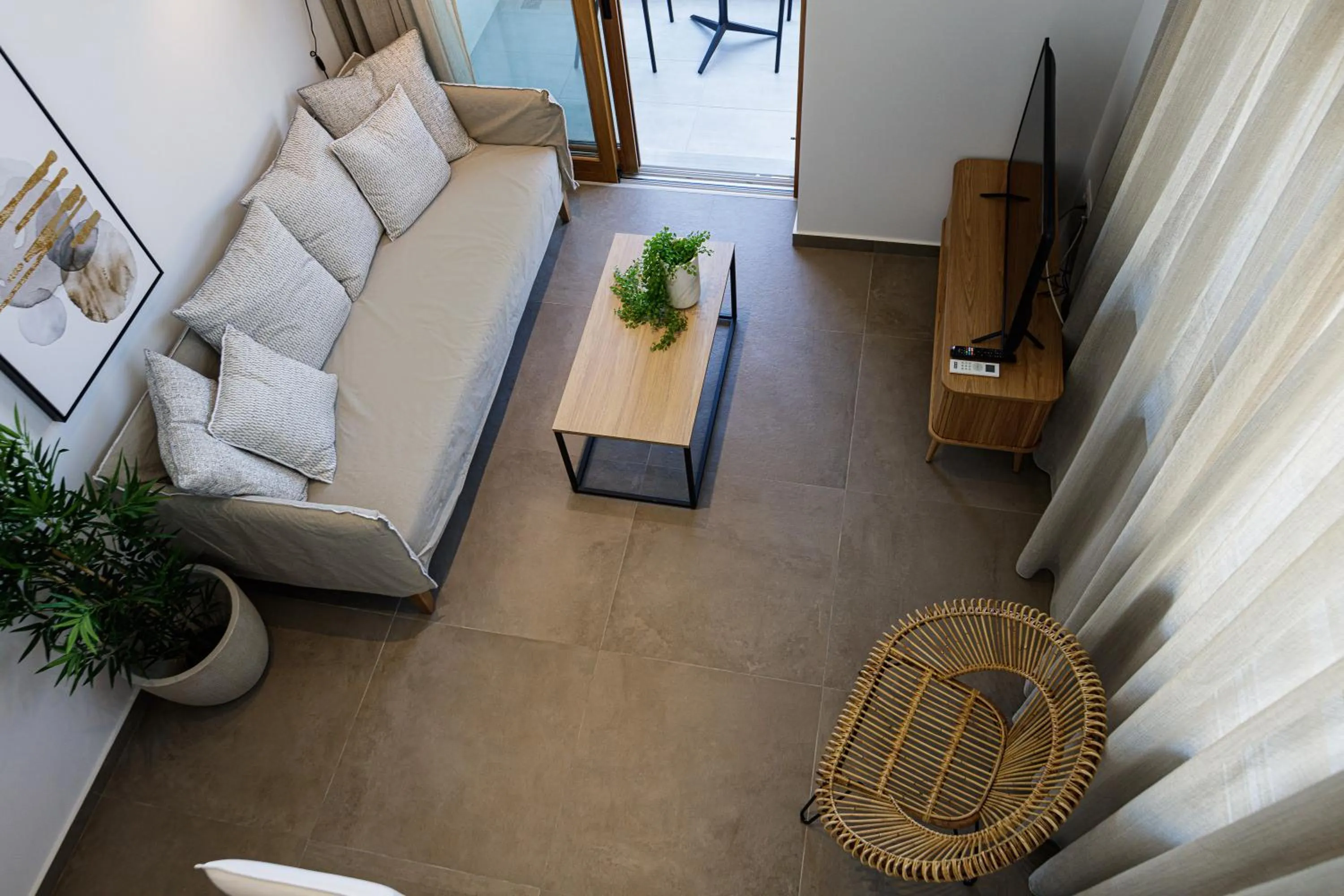 Living room in North Coast Seaside Suites