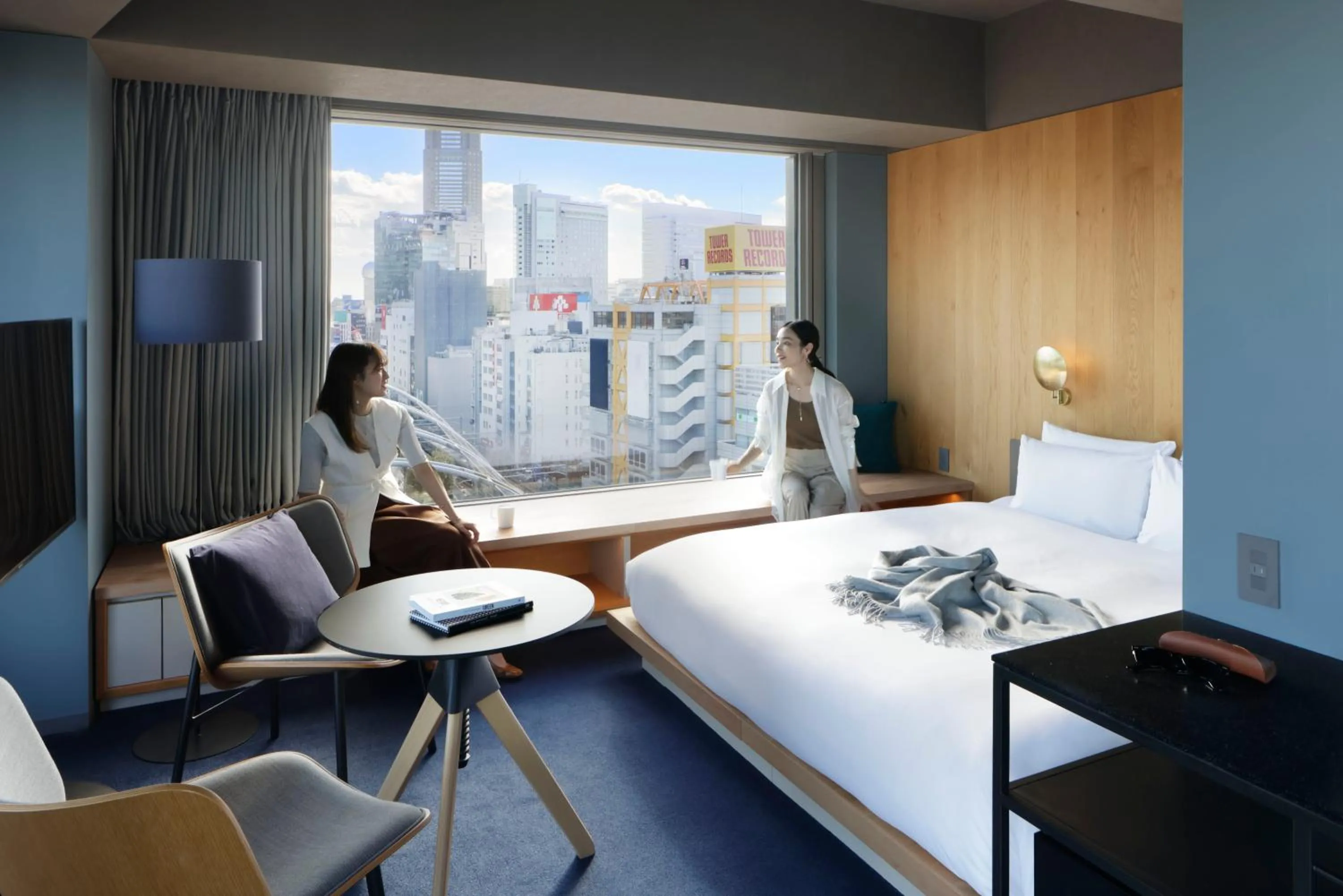 Photo of the whole room, Bed in sequence MIYASHITA PARK - Shibuya