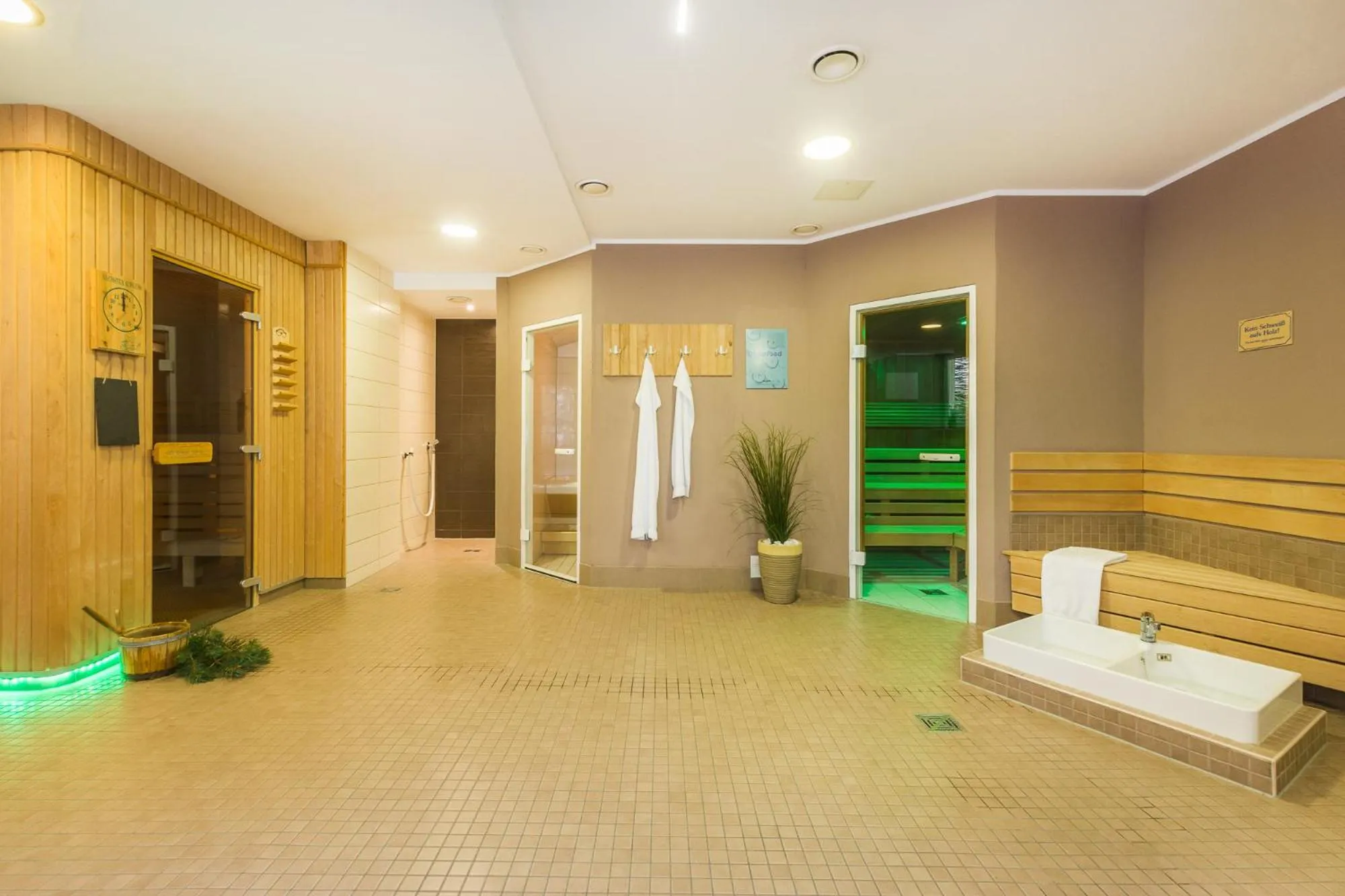 Sauna in Familienhotel Villa Sano
