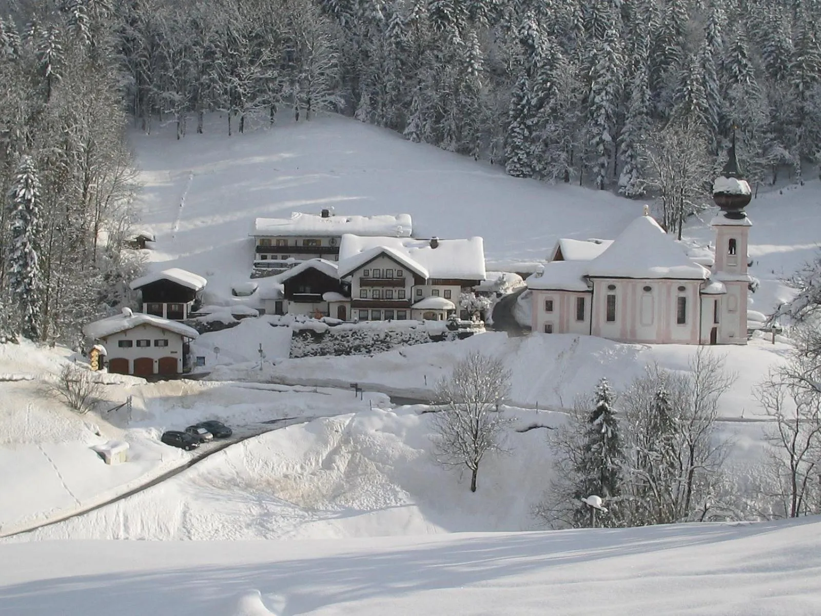 Winter in Gasthof Und Hotel Maria Gern