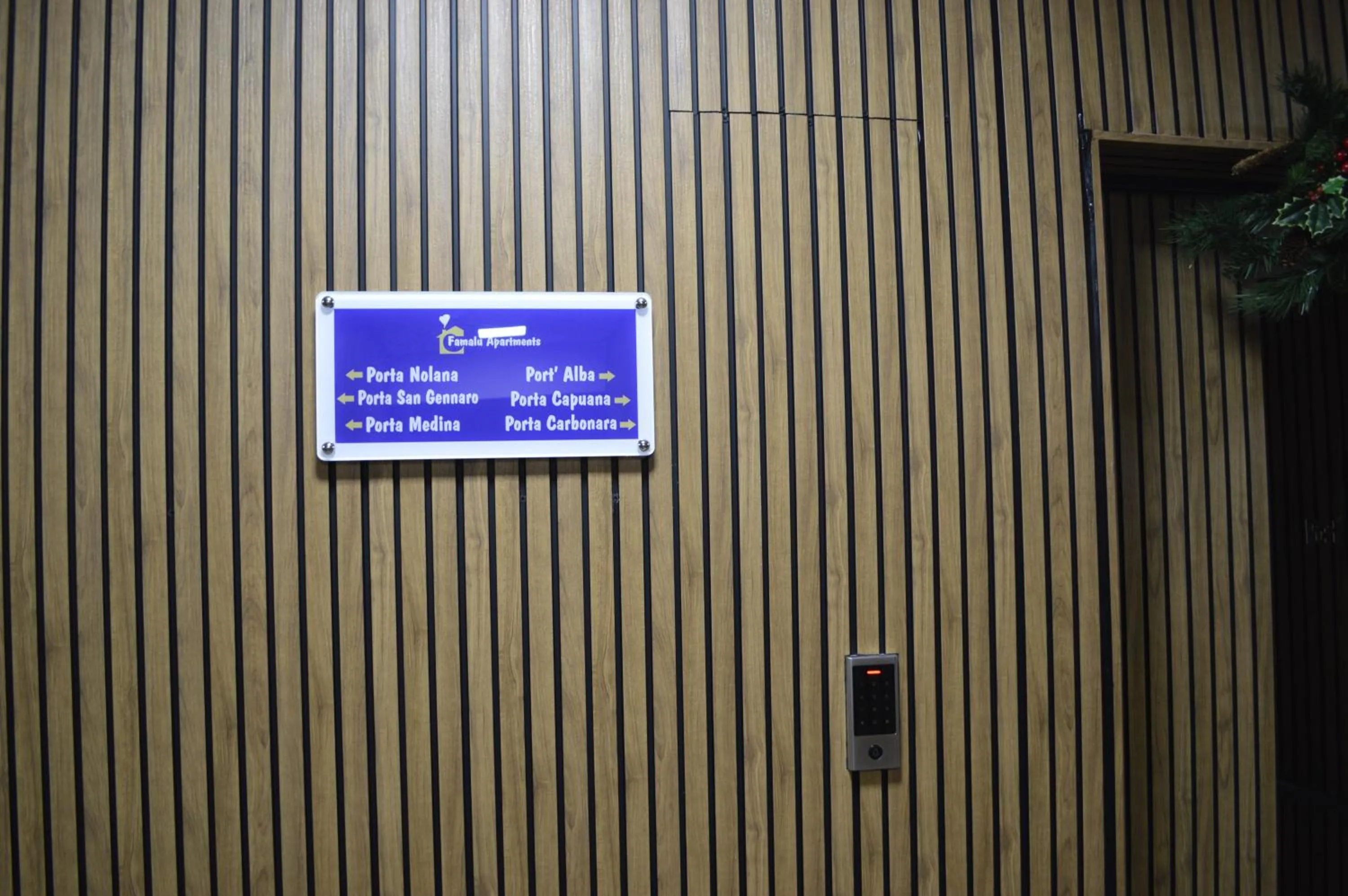 Inner courtyard view in Famalu apartments