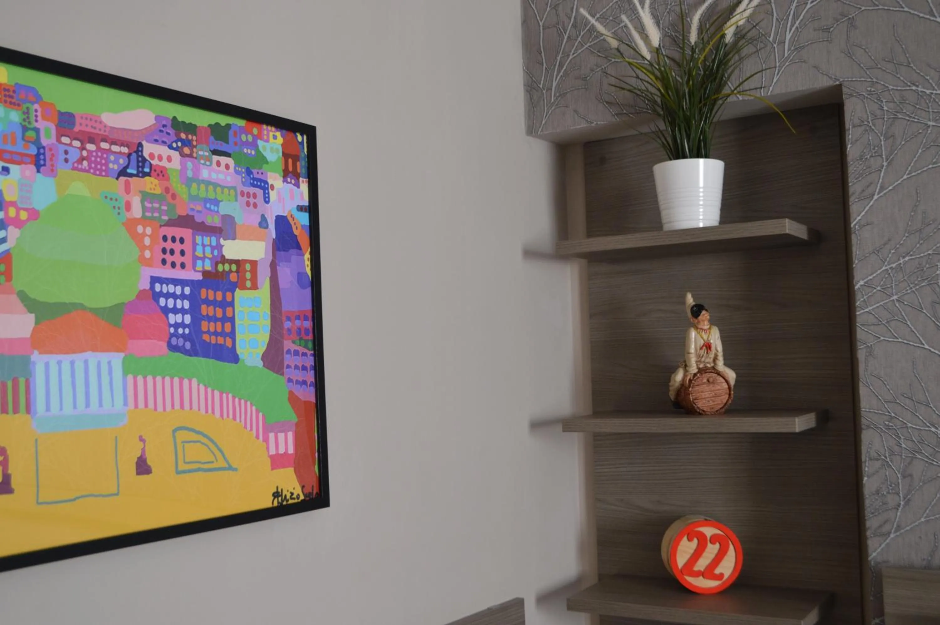 Decorative detail in Famalu apartments