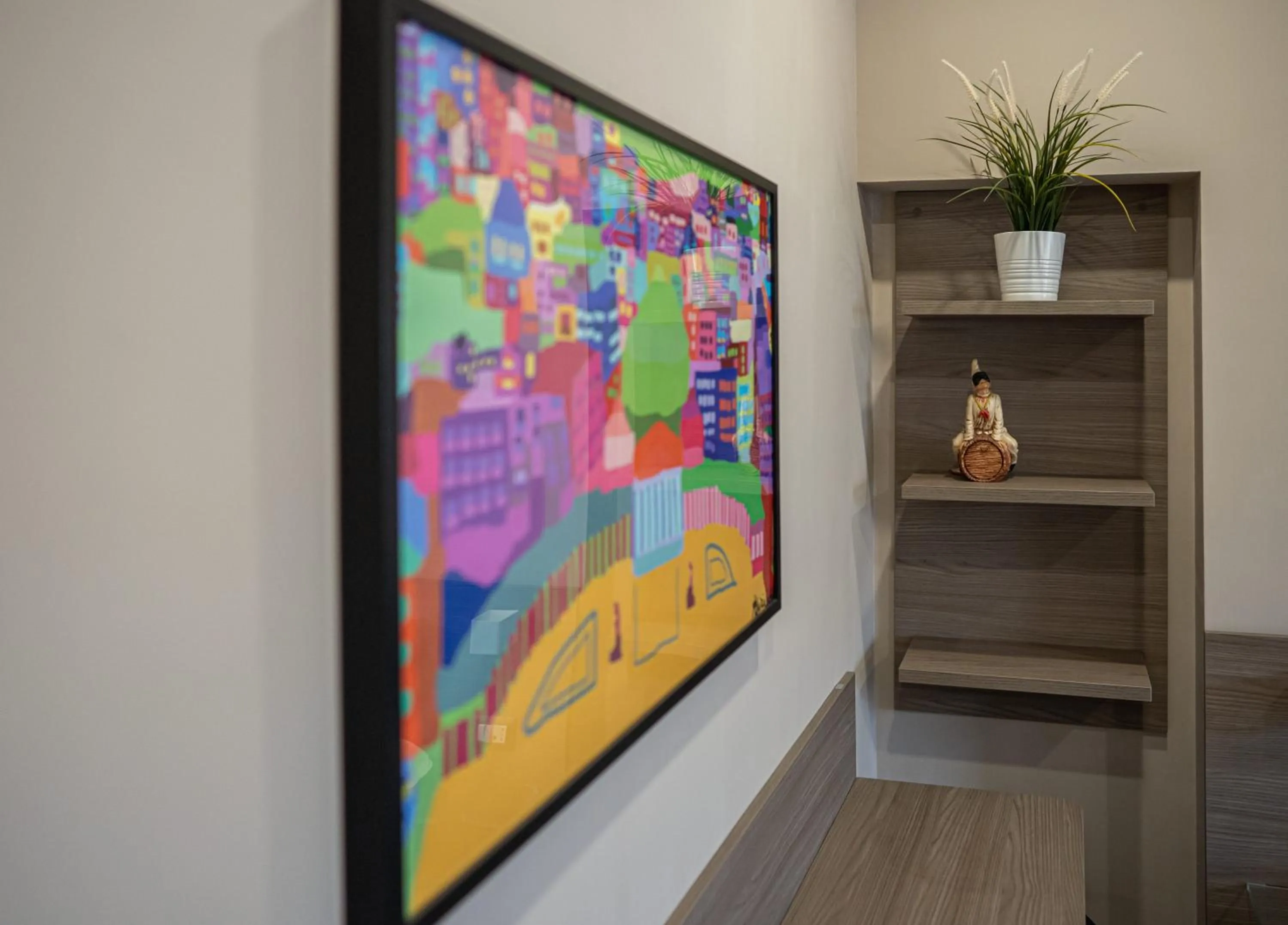 Decorative detail in Famalu apartments