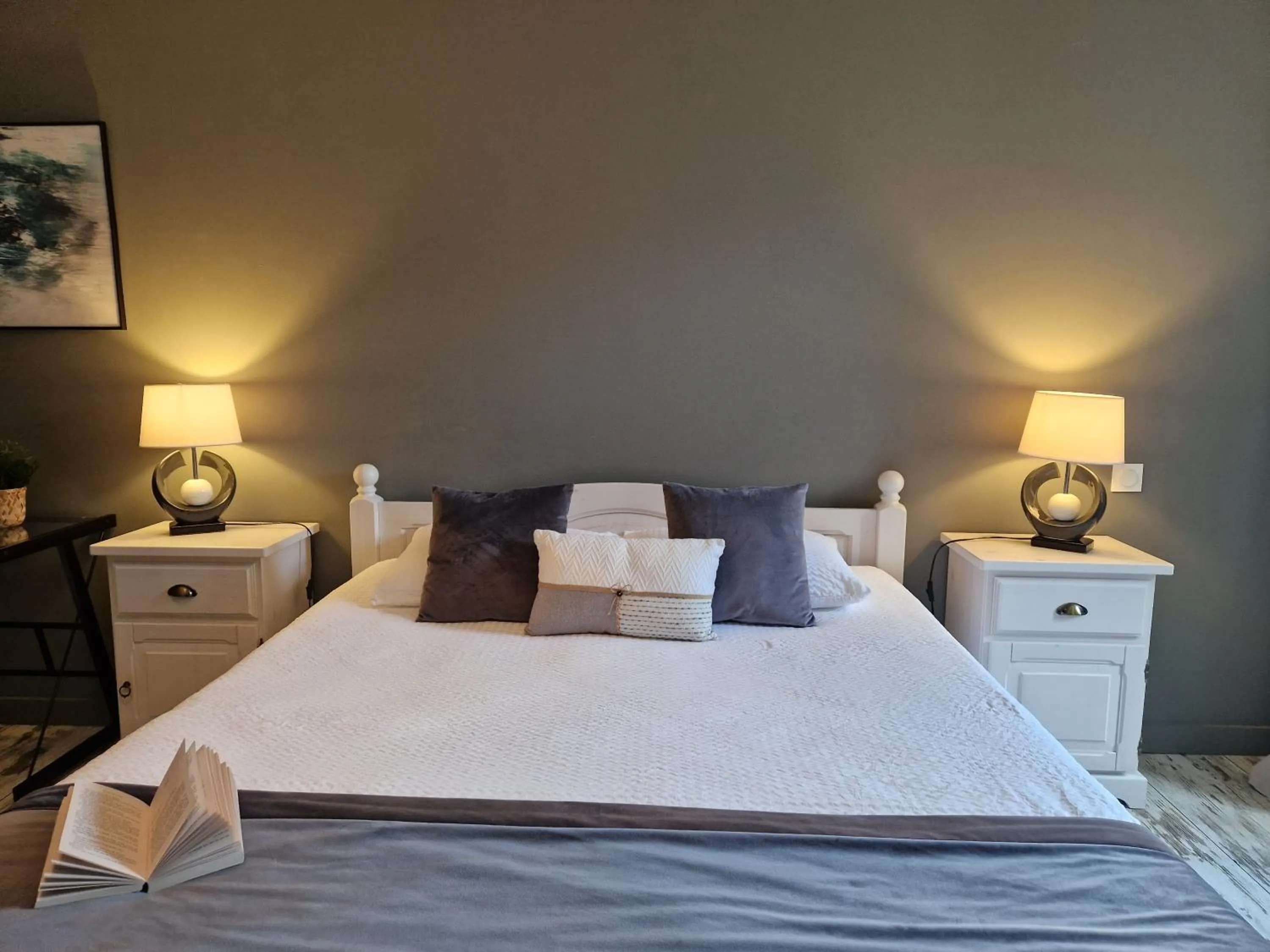 Bed in Chambres d'hôtes Une autre maison