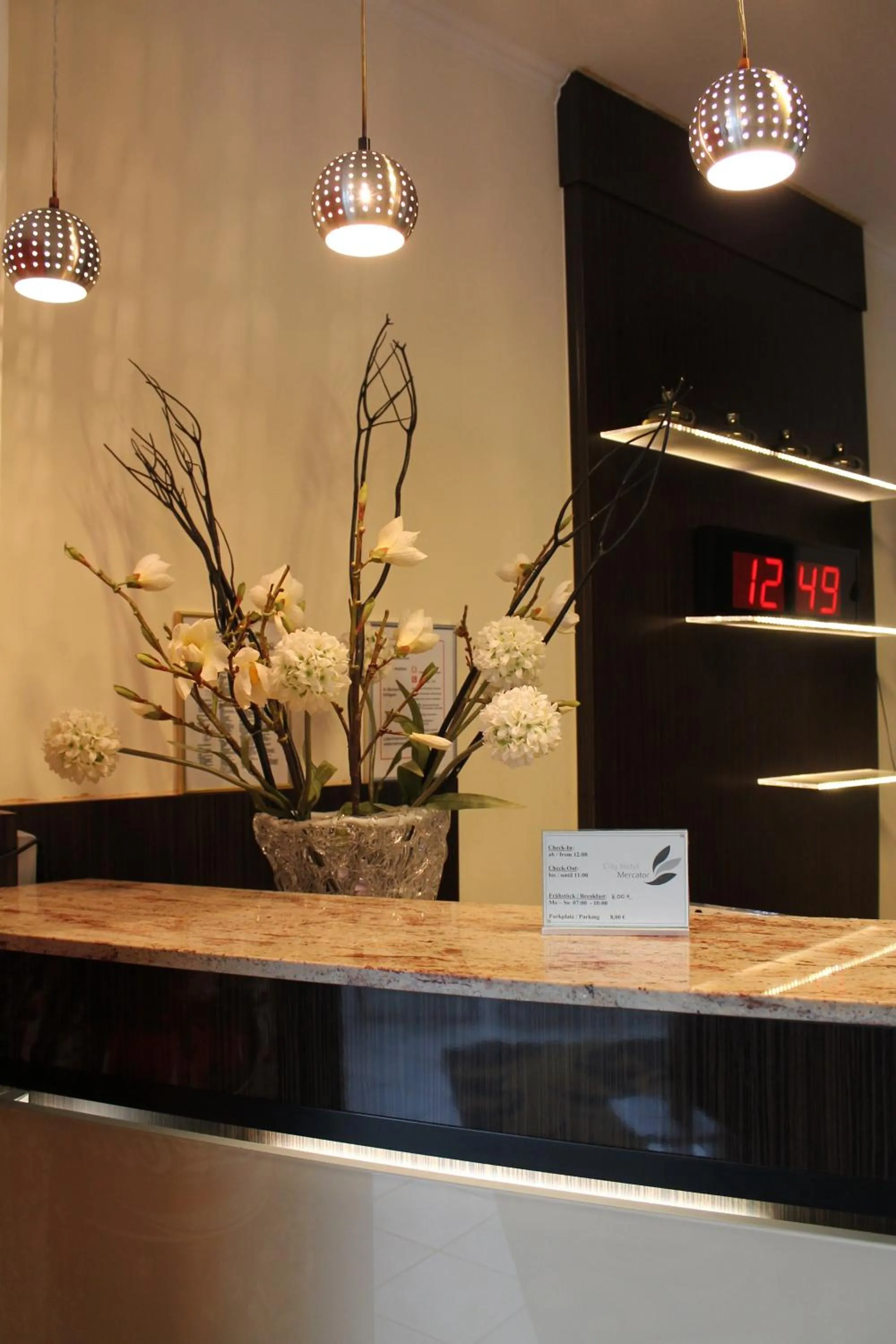 Lobby or reception in City Hotel Mercator