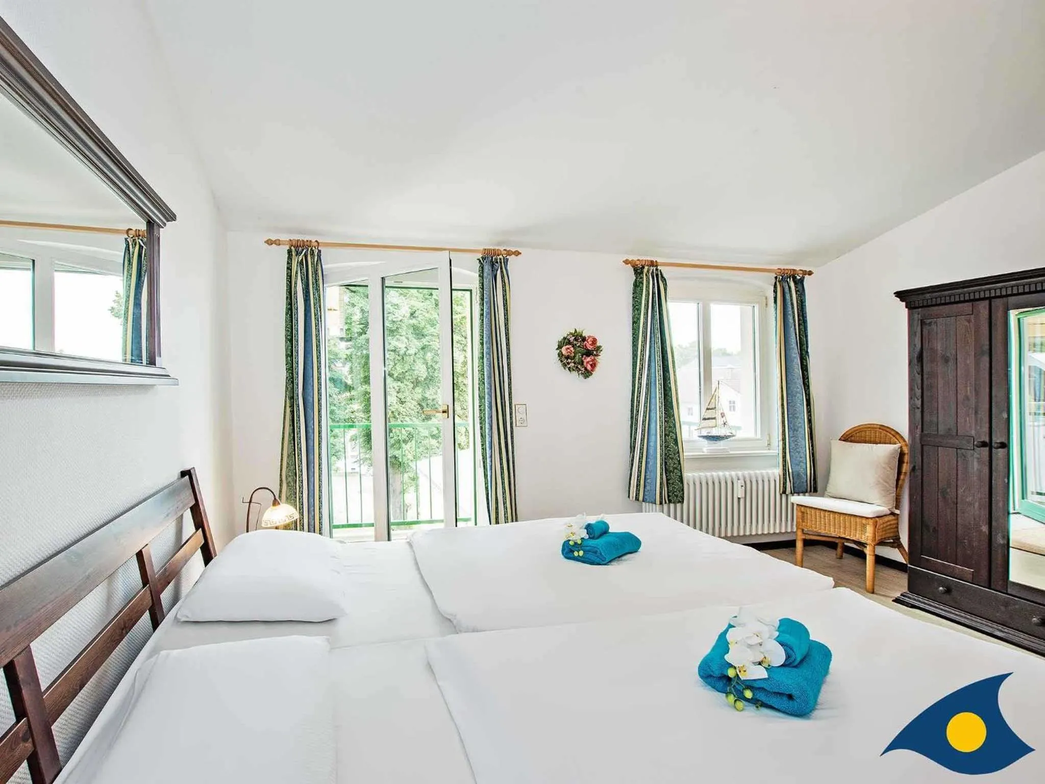 Bed in Villa Waldblick Whg 08