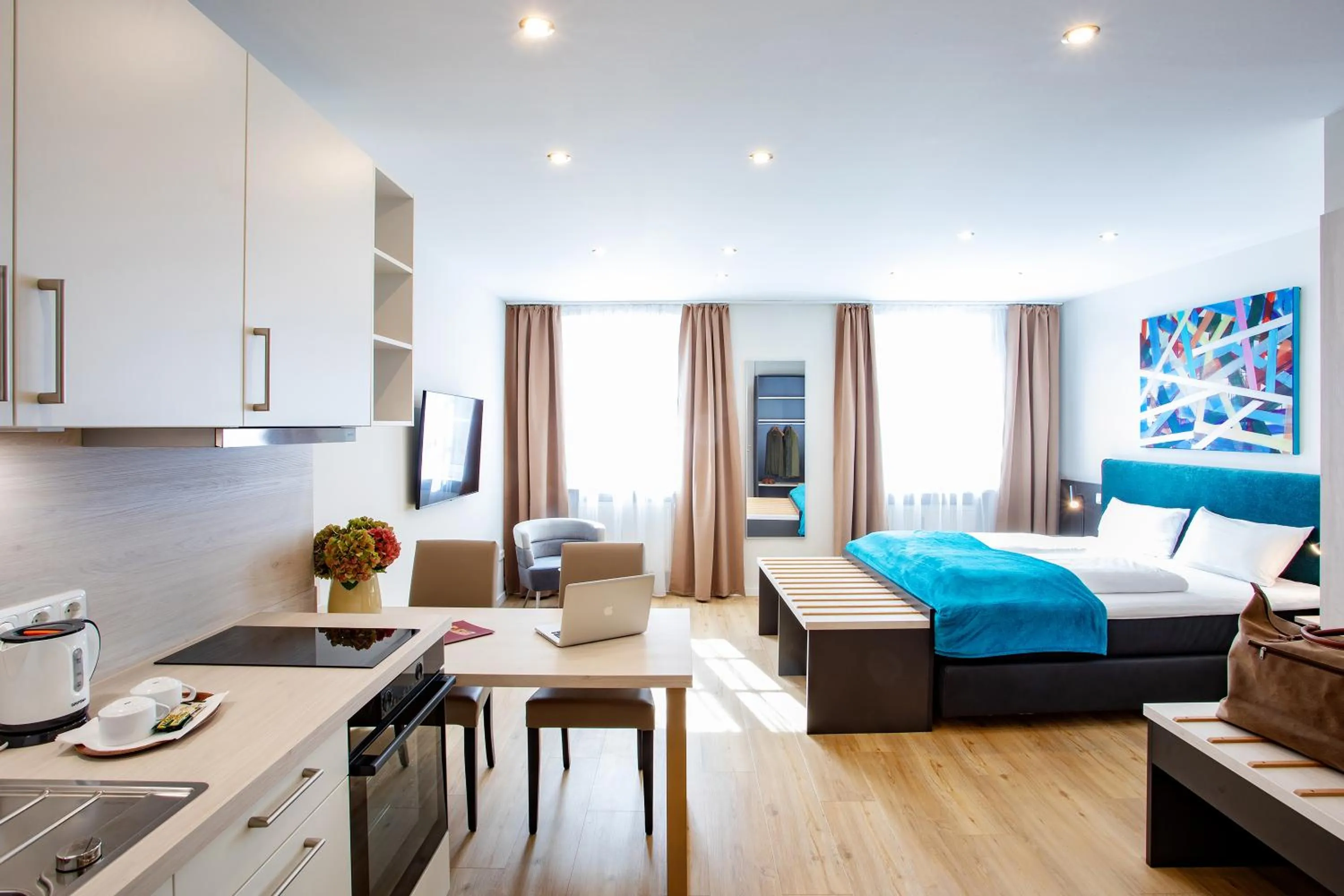 Bed in Boardinghouse Hotel Münchner Hof Pfarrkirchen