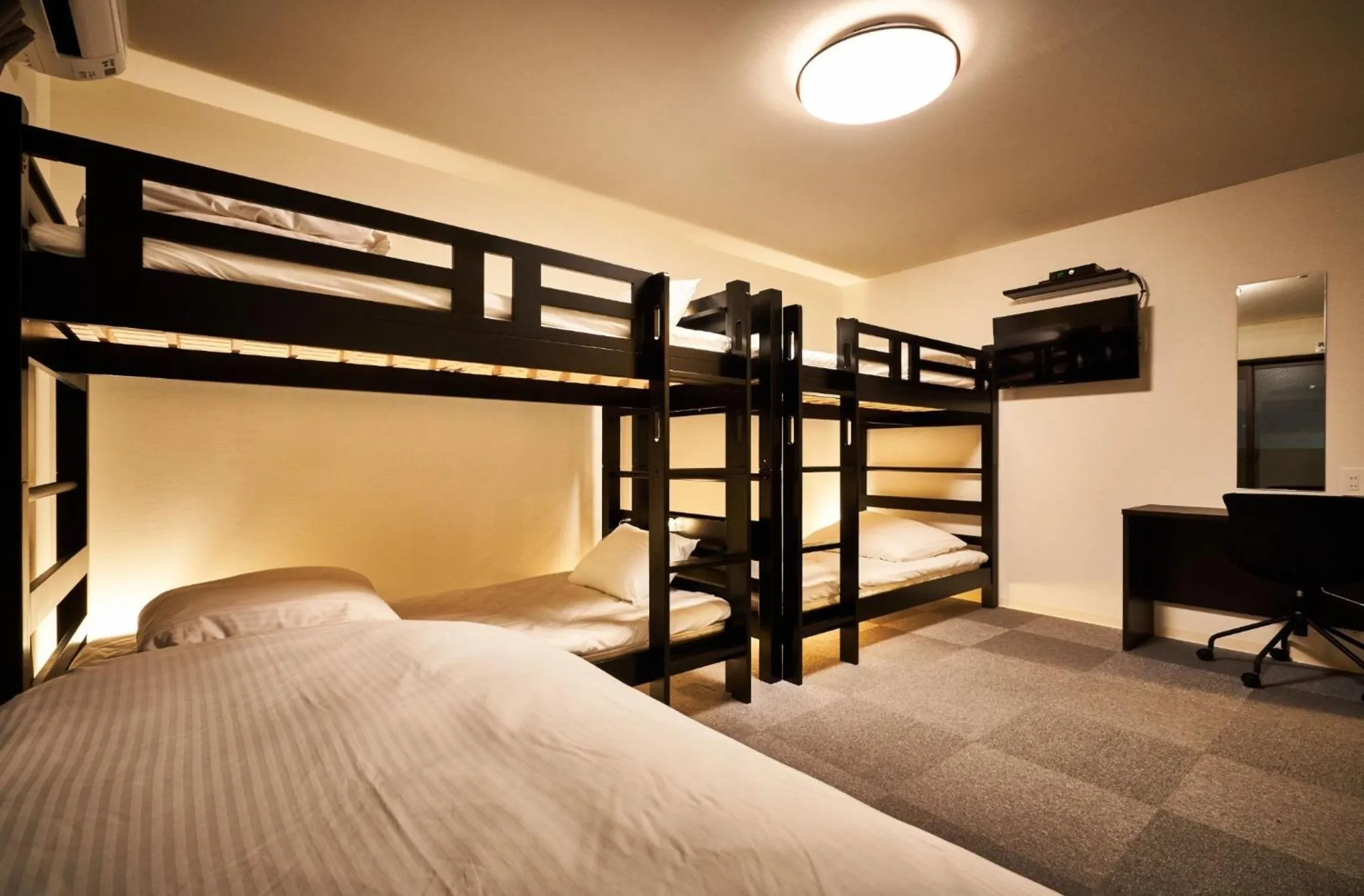 Bed in Rikyuan Kyoto Nishikyogoku room C