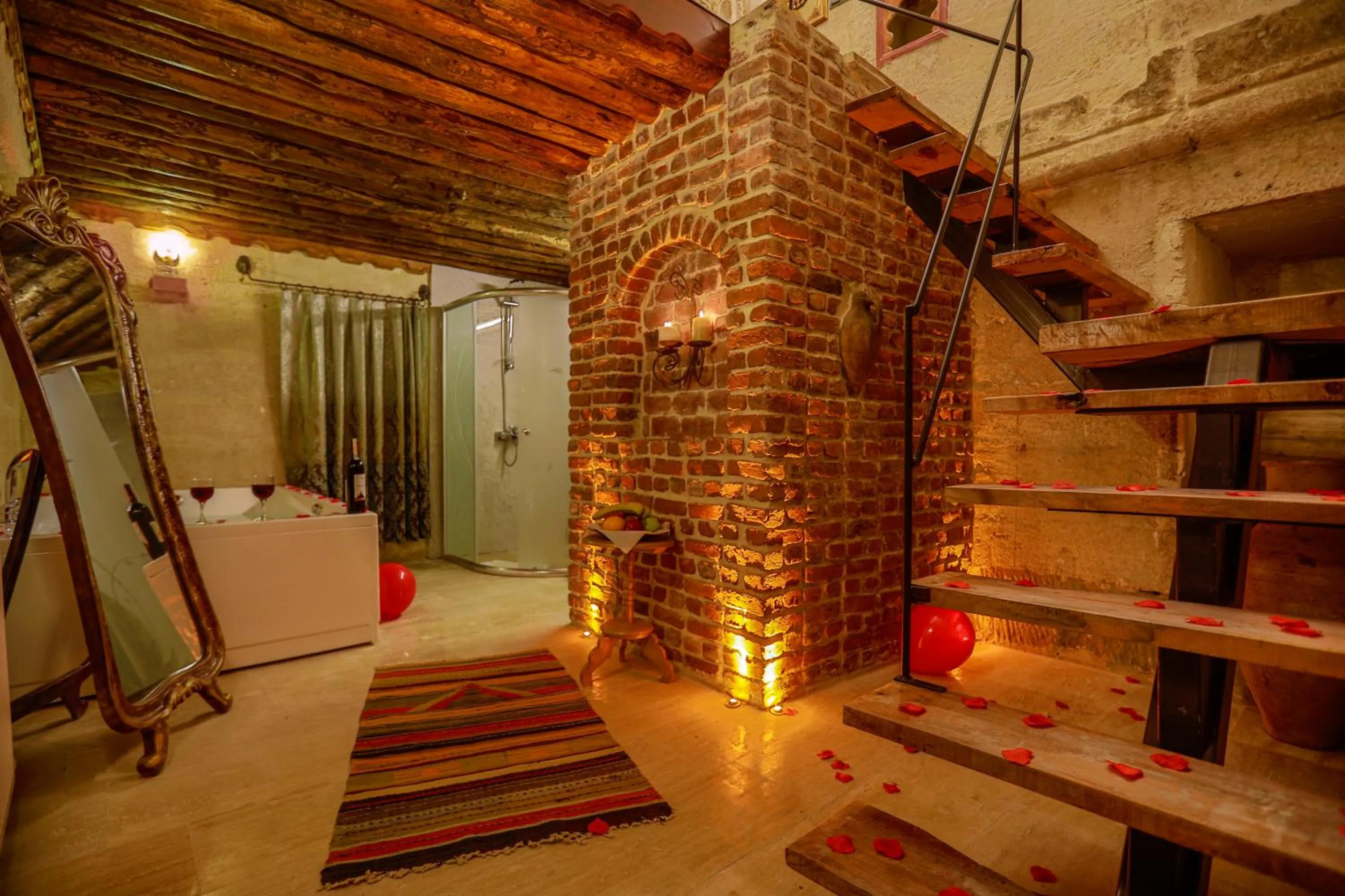 Shower in Casia Cave Suites