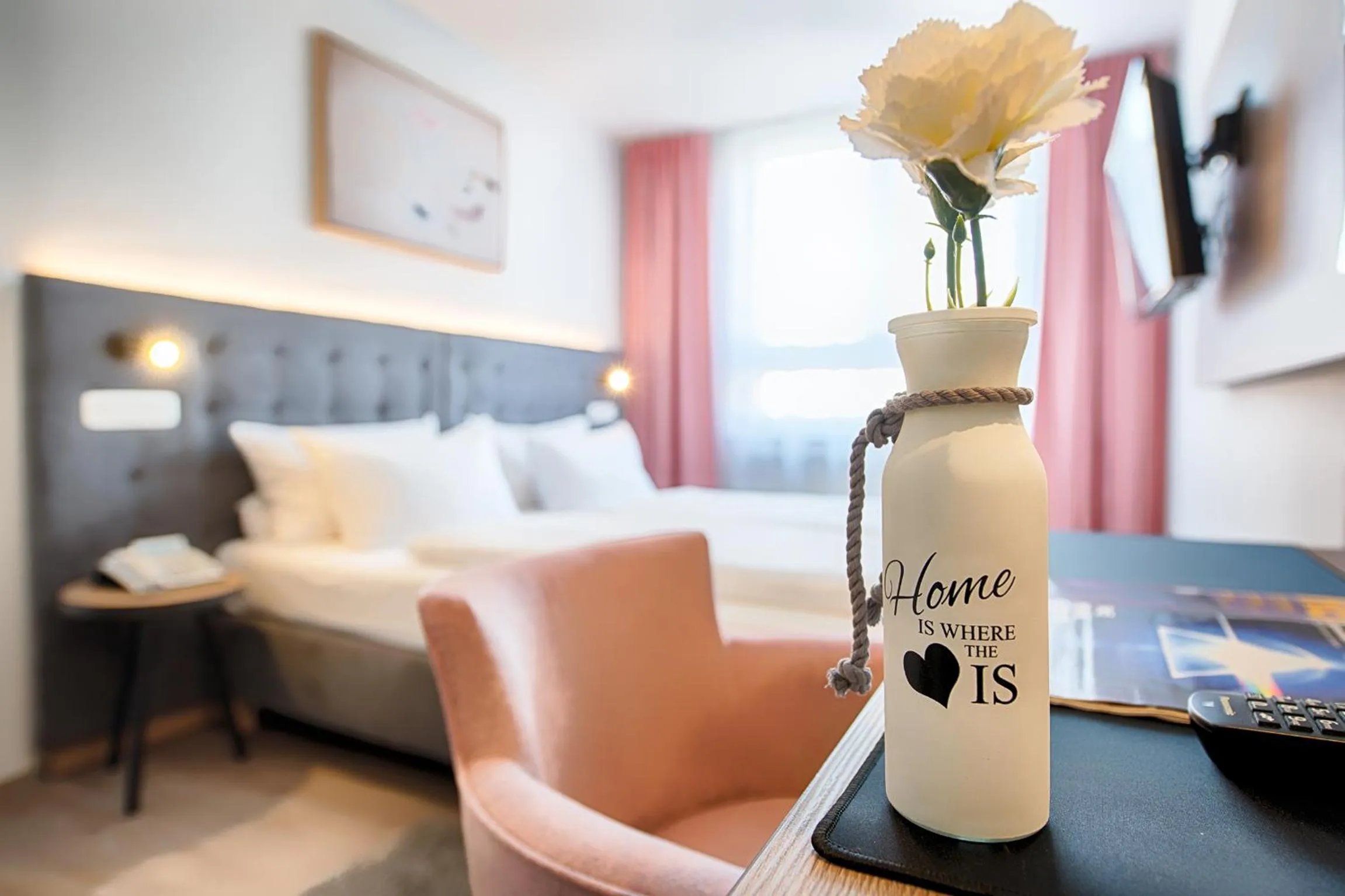 Photo of the whole room, Bed in Home Hotel