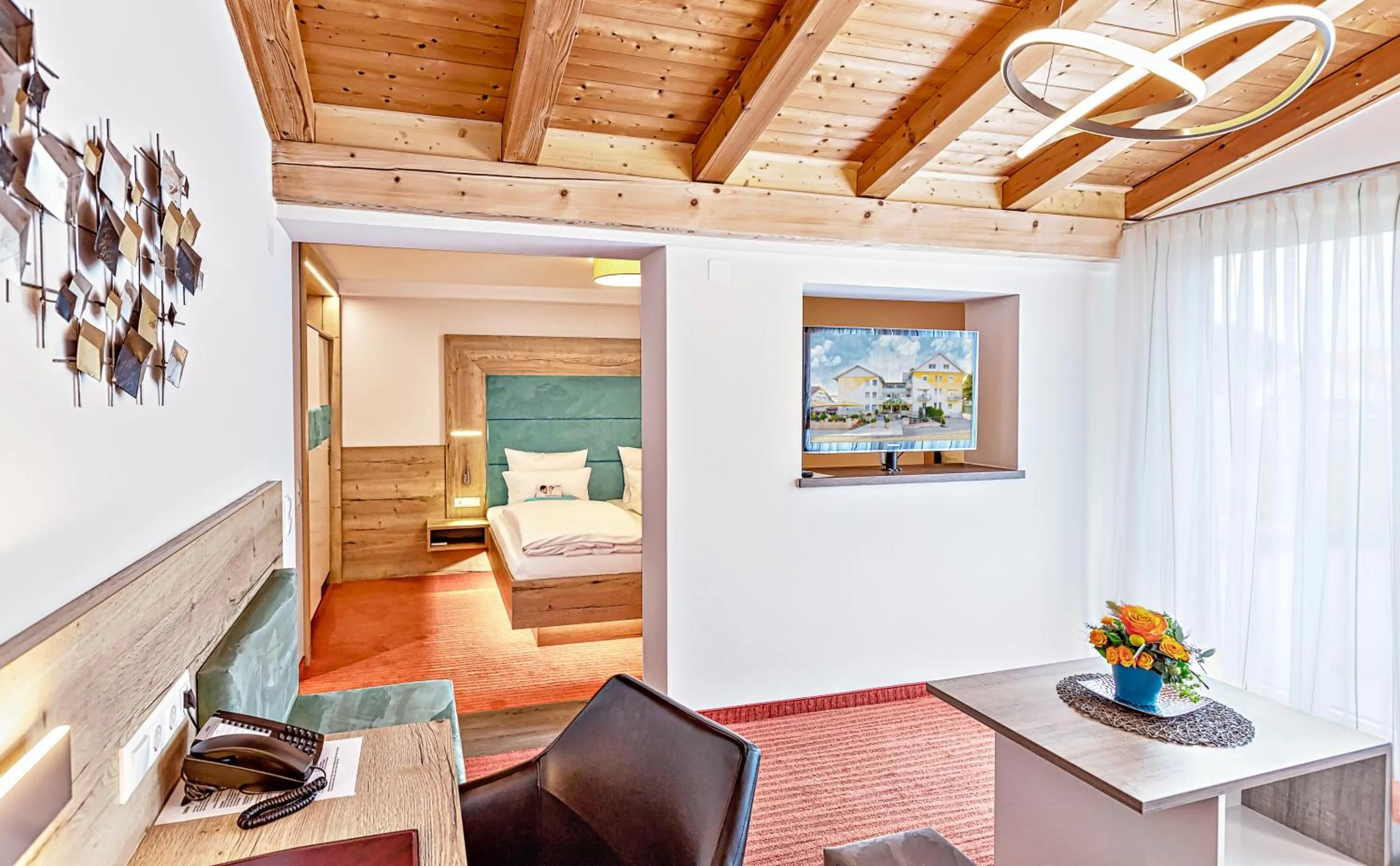 Seating area, Bed in Kur- und Wellnesshotel Förch