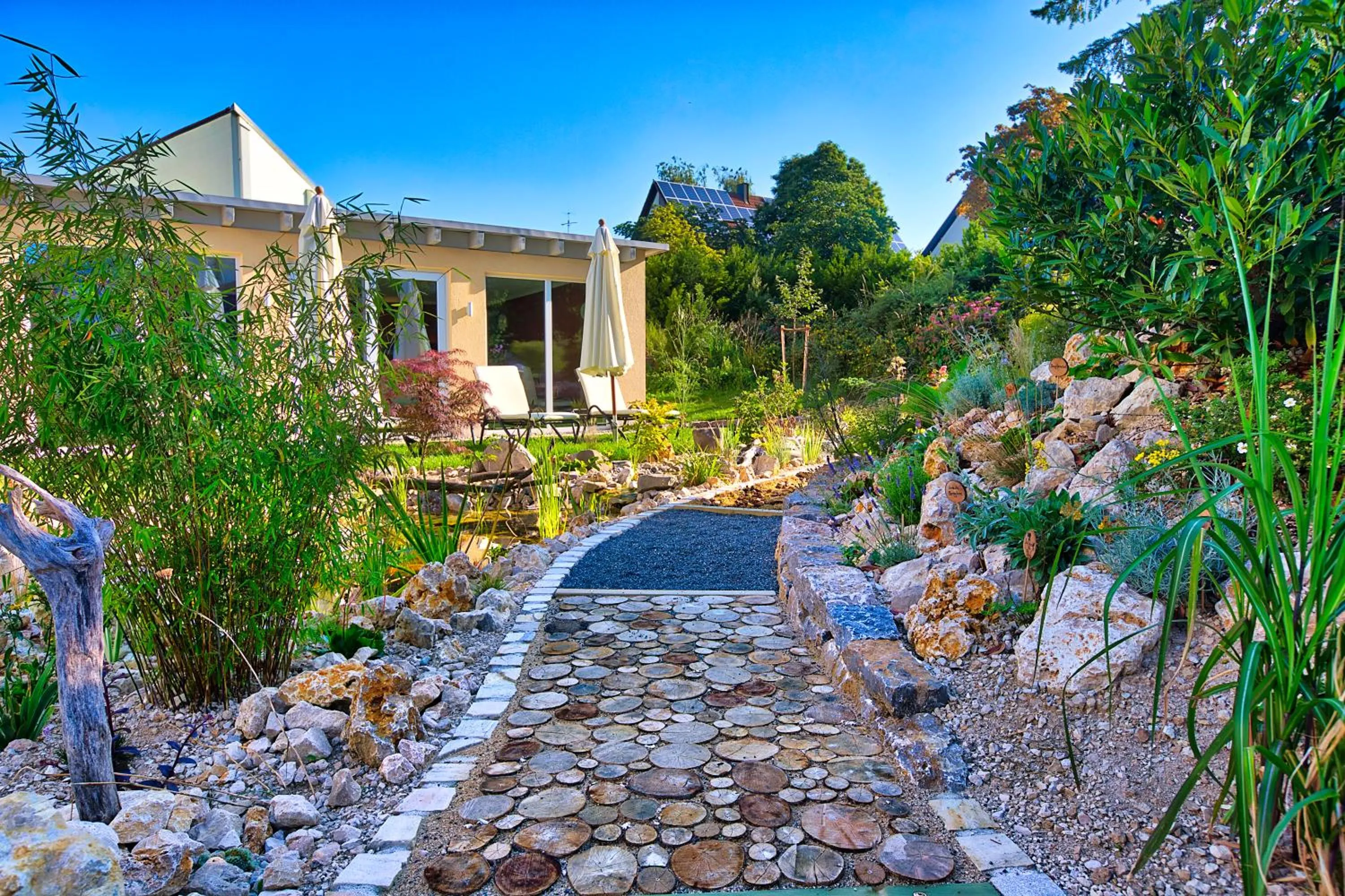 Garden view in Kur- und Wellnesshotel Förch