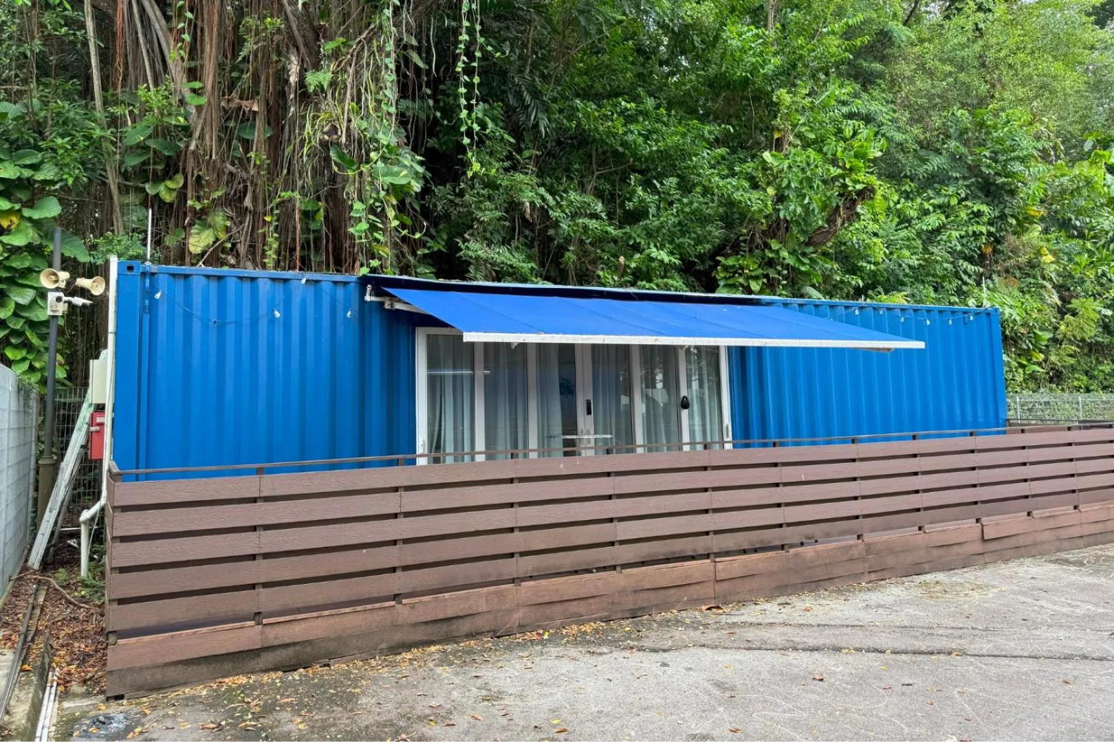 Property building in Shipping Container Hotel at Haw Par Villa GoogleMap Address 27 Zehnder Road Taxi and cars can only enter via Zehnder Road