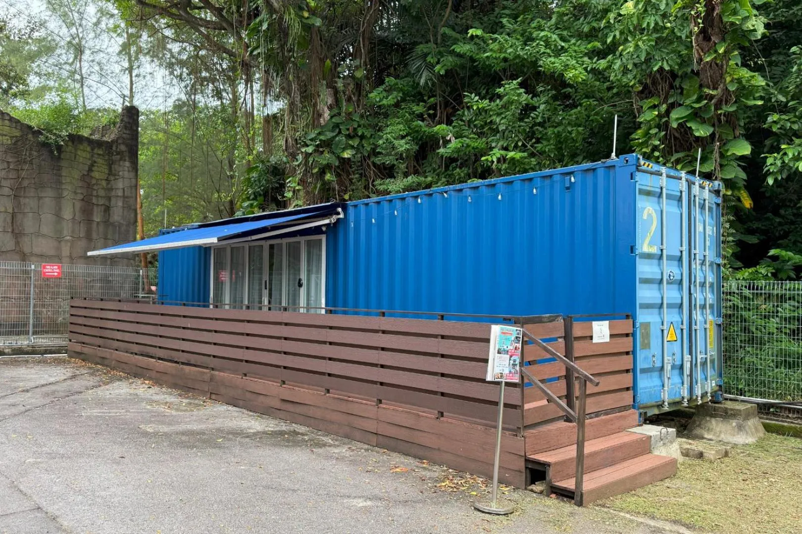 Property building in Shipping Container Hotel at Haw Par Villa GoogleMap Address 27 Zehnder Road Taxi and cars can only enter via Zehnder Road