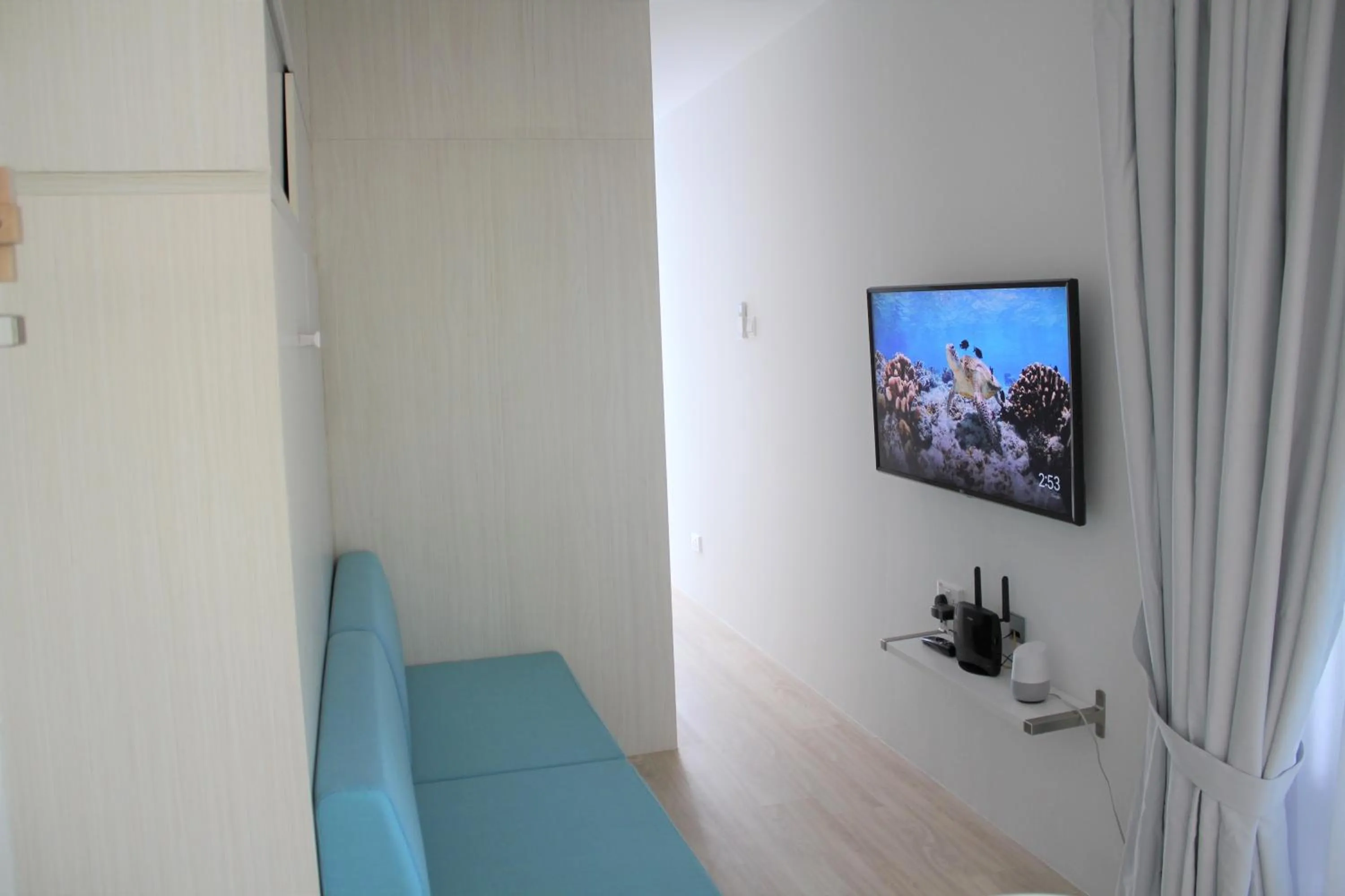 TV and multimedia in Shipping Container Hotel at Haw Par Villa GoogleMap Address 27 Zehnder Road Taxi and cars can only enter via Zehnder Road