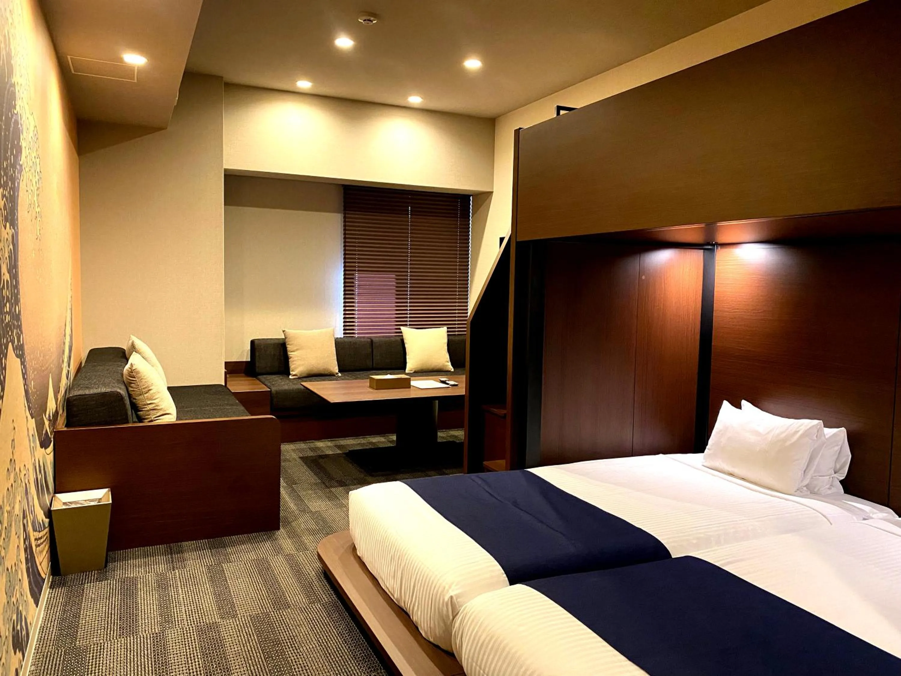 Bed in MONday Apart Ueno Shinokachimachi