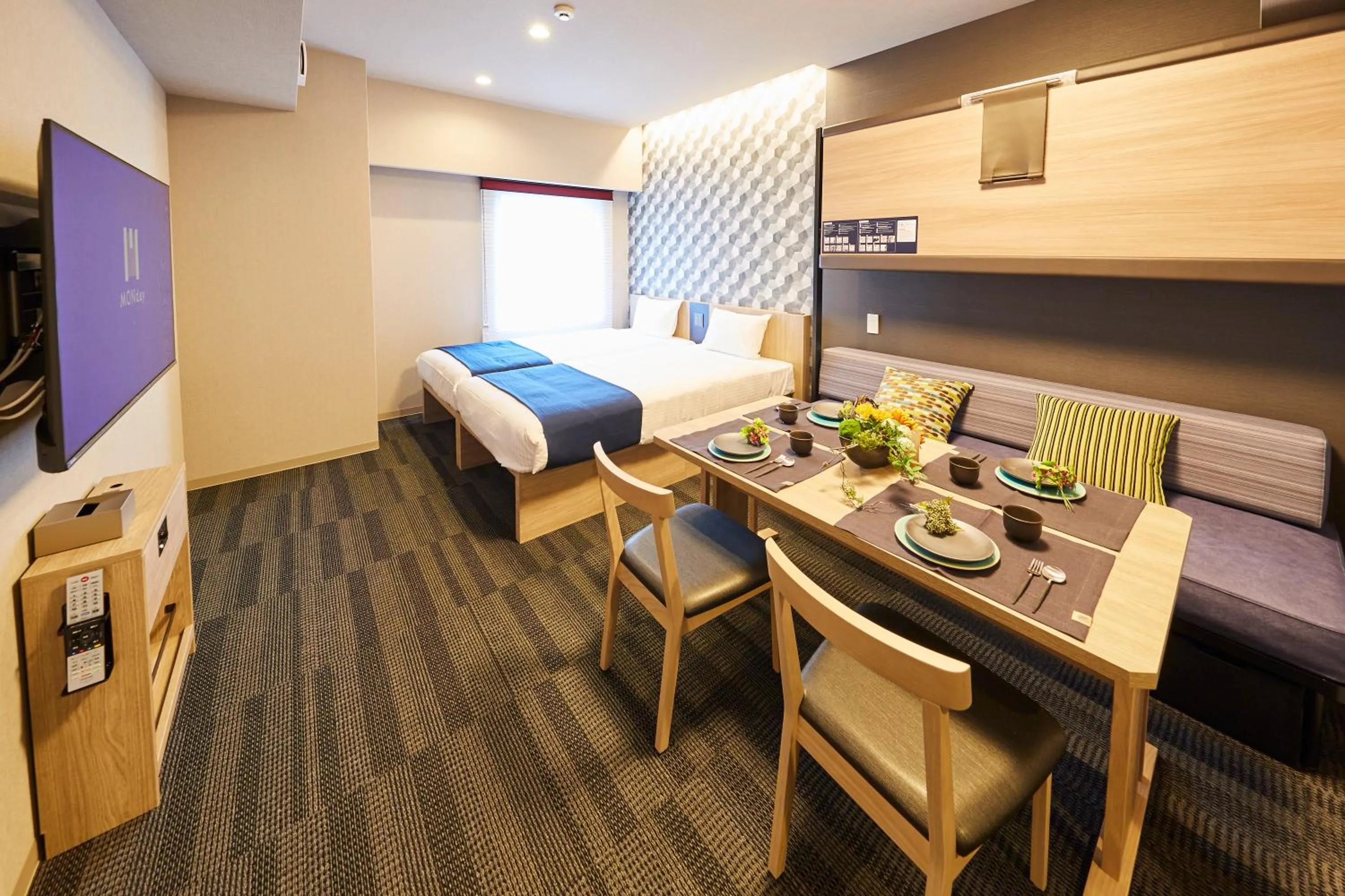 Photo of the whole room, Bed in MONday Apart Ueno Shinokachimachi