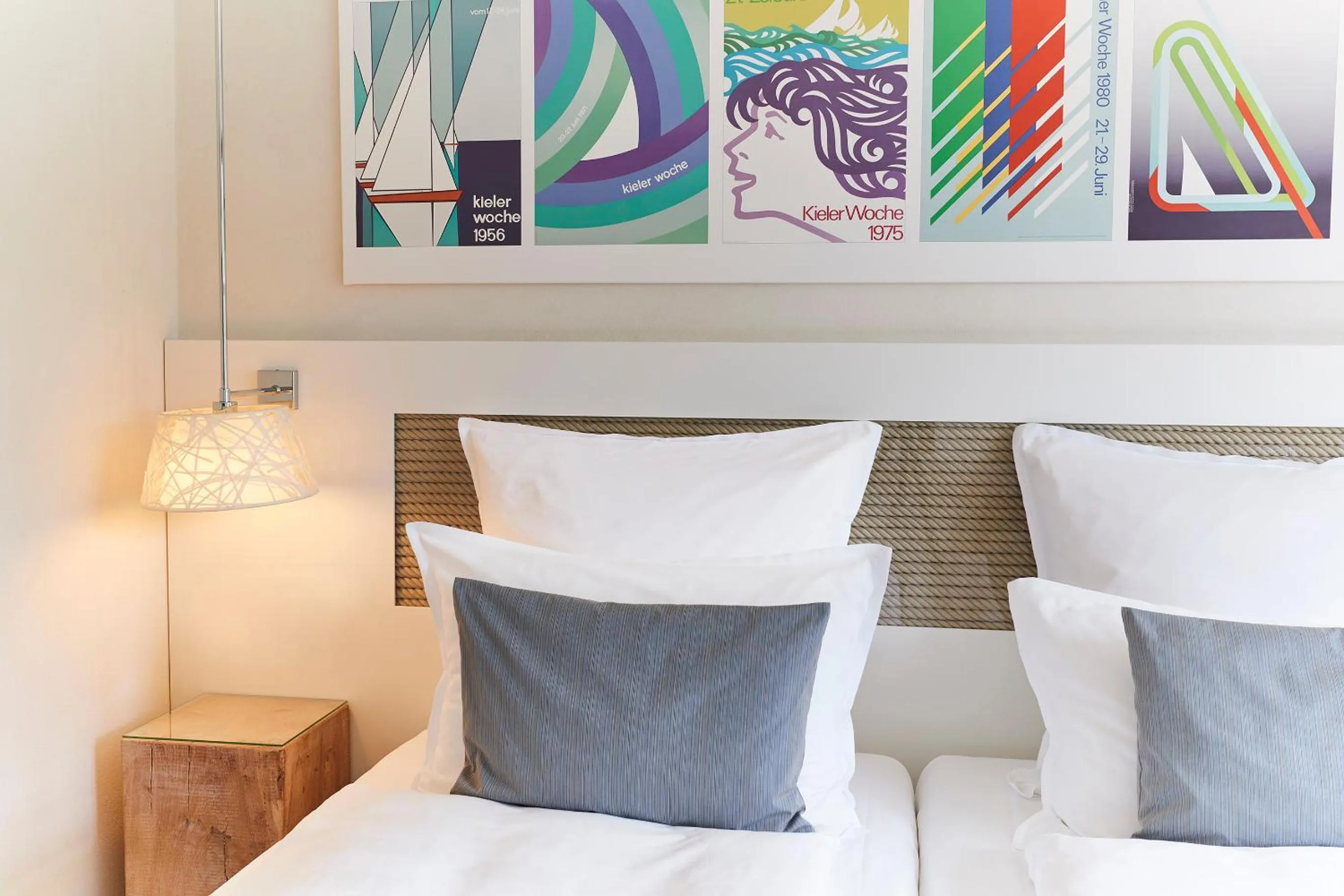 Decorative detail, Bed in Steigenberger Hotel Conti Hansa Kiel