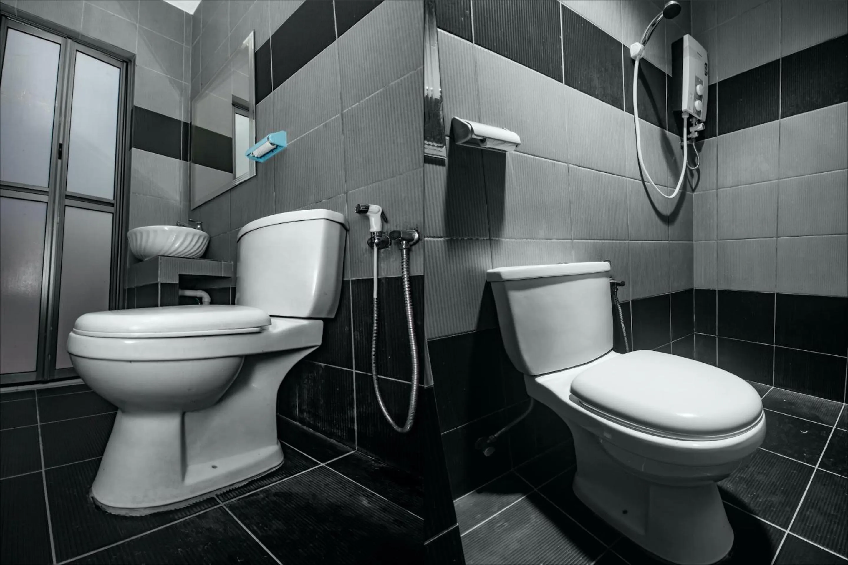 Bathroom in Hotel O Nice Stay Three Six Five Services