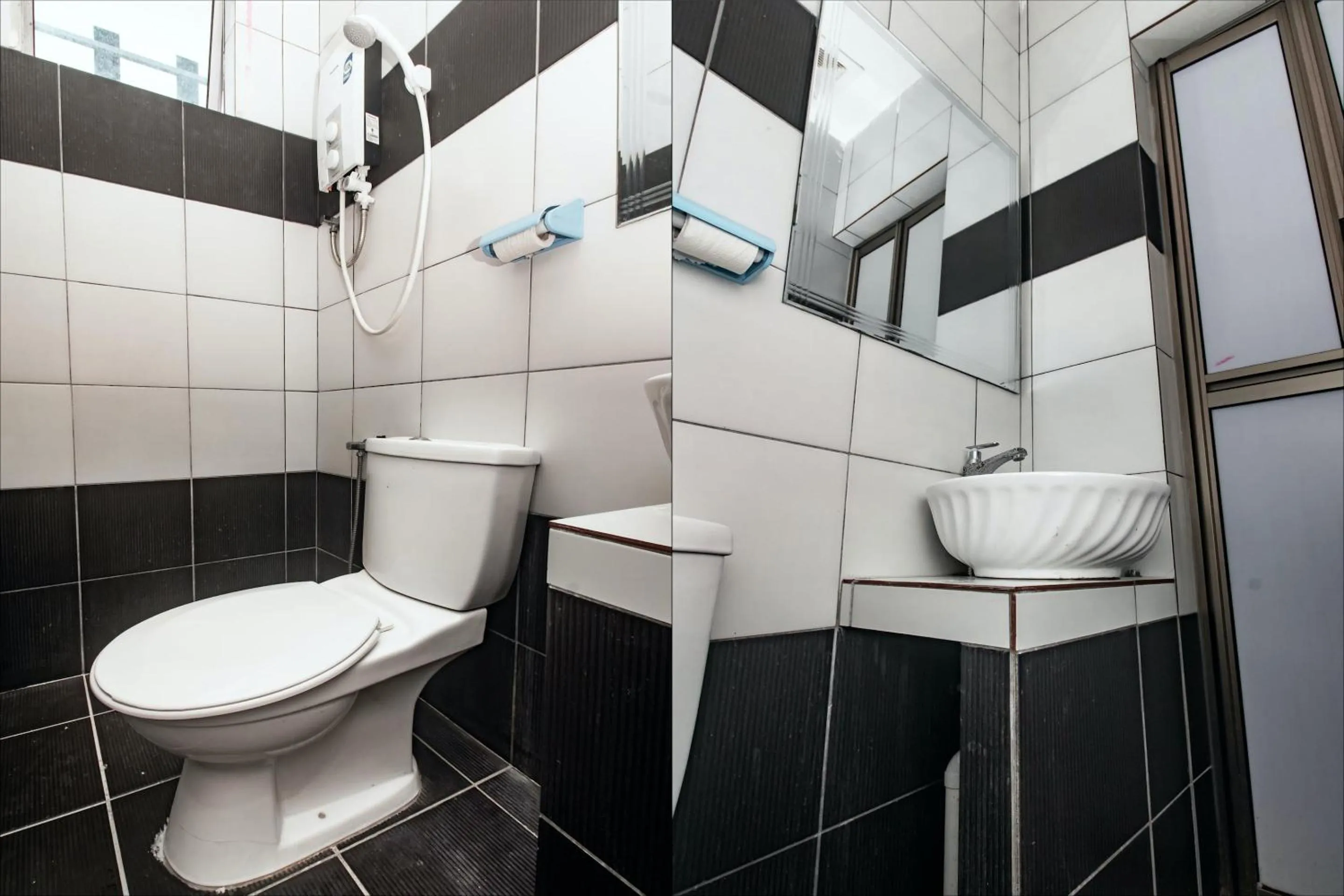 Bathroom in Hotel O Nice Stay Three Six Five Services