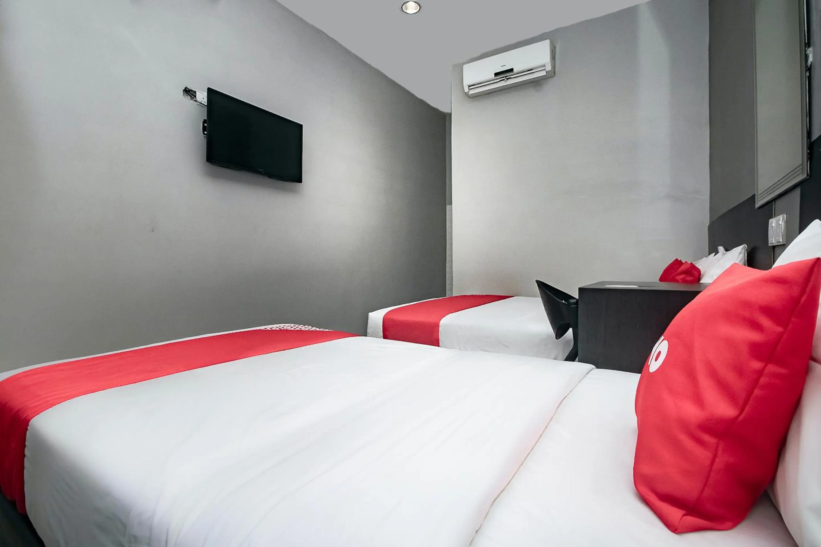 Bedroom, Bed in Hotel O Nice Stay Three Six Five Services