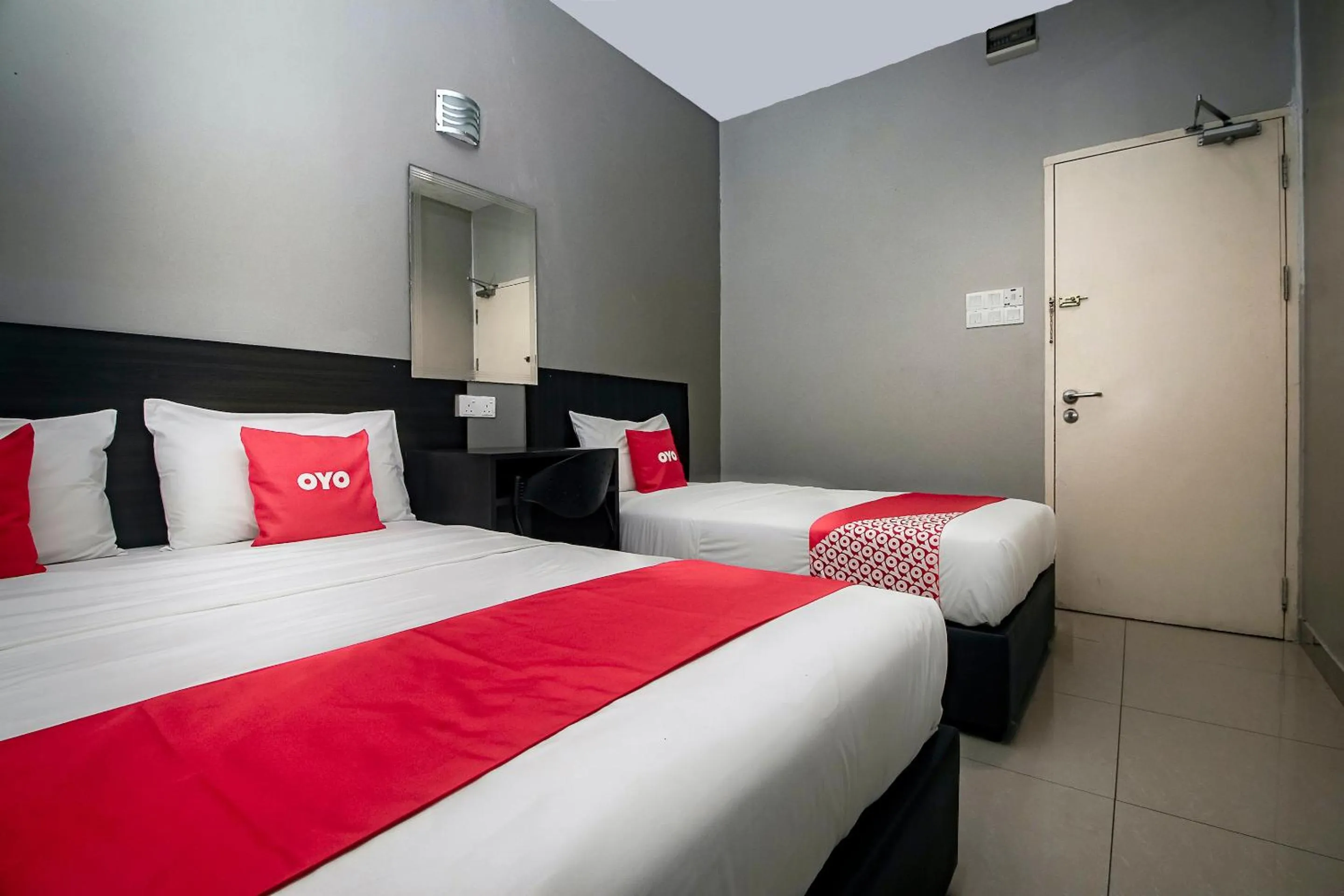 Bedroom, Bed in Hotel O Nice Stay Three Six Five Services