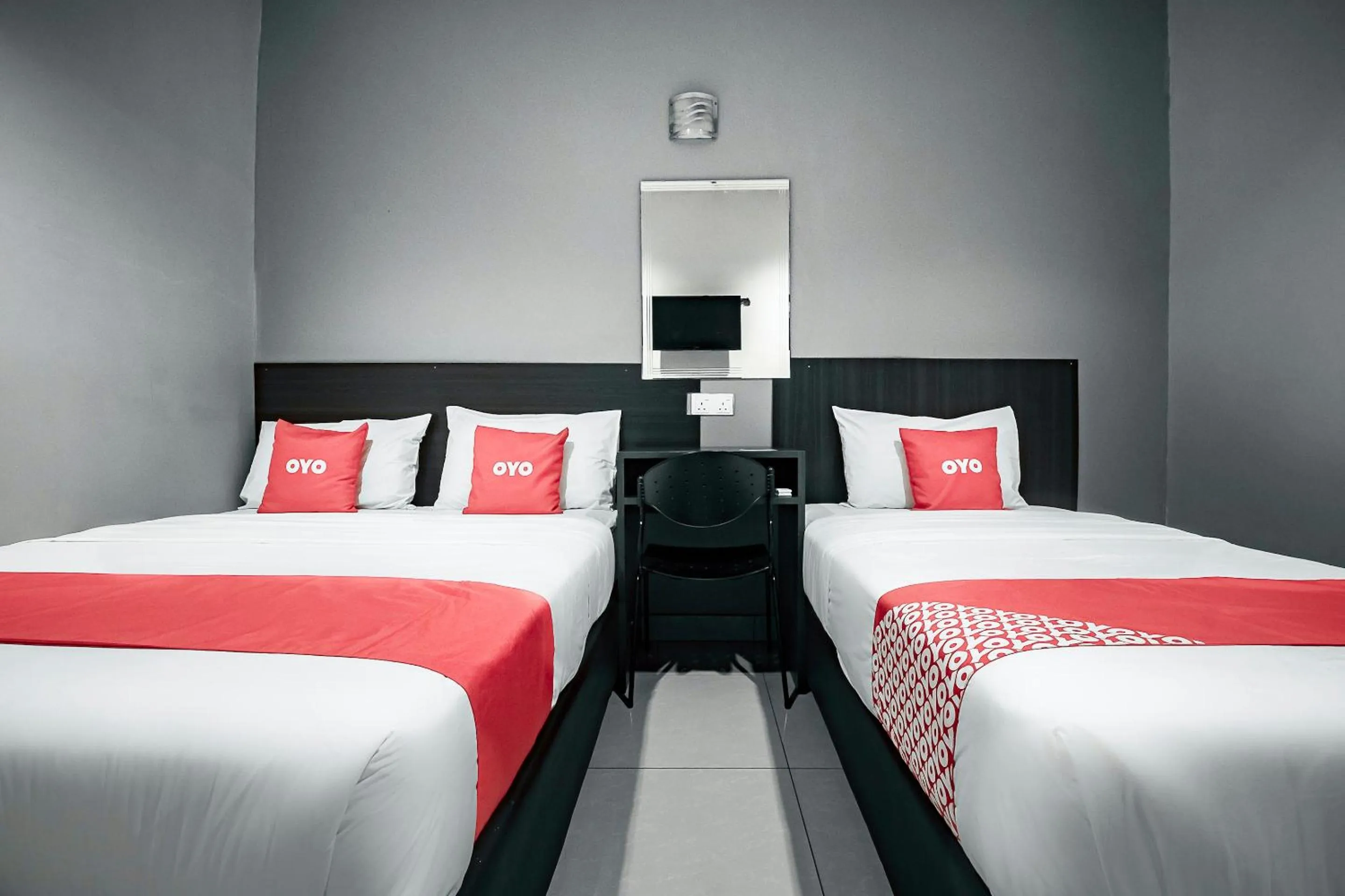 Bedroom, Bed in Hotel O Nice Stay Three Six Five Services