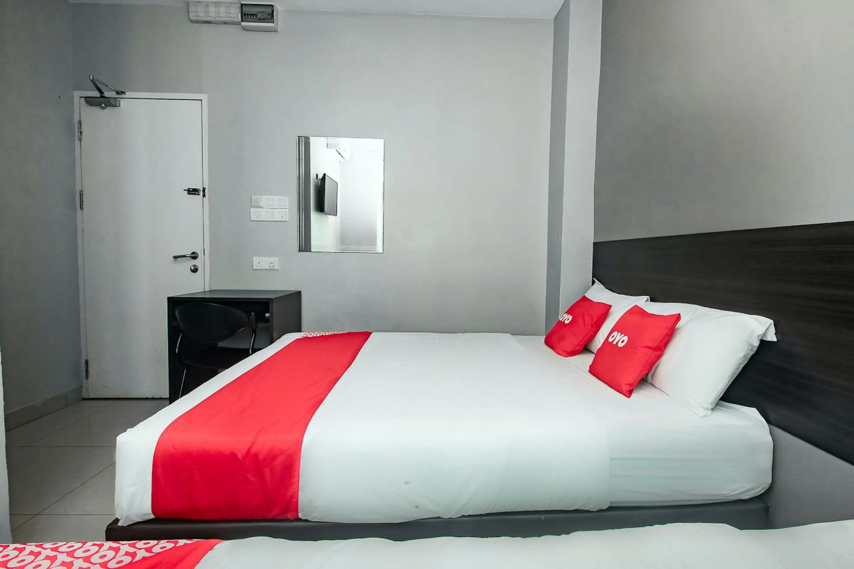 Bedroom, Bed in Hotel O Nice Stay Three Six Five Services