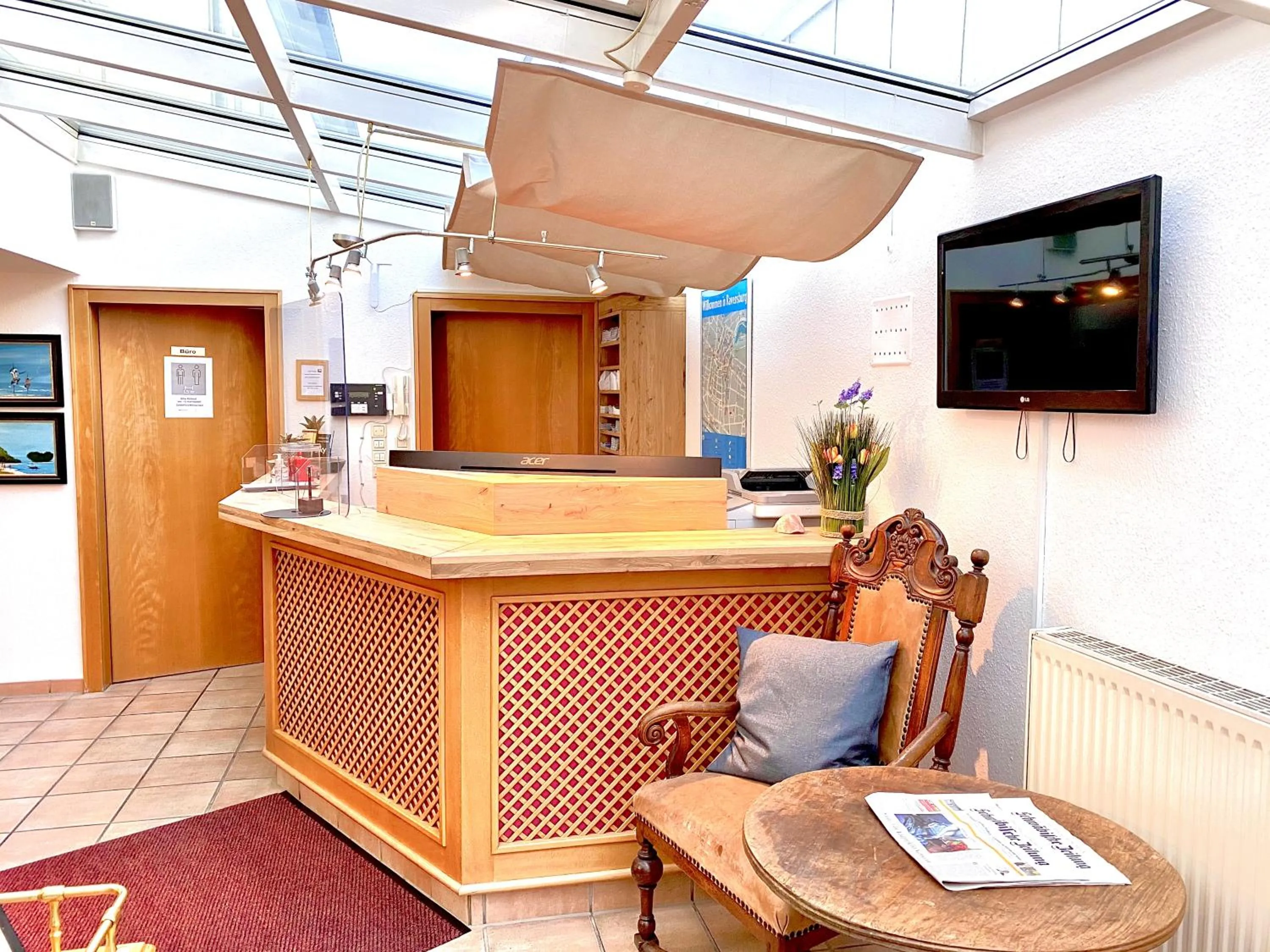 Lobby or reception in Hotel Garni Rebgarten