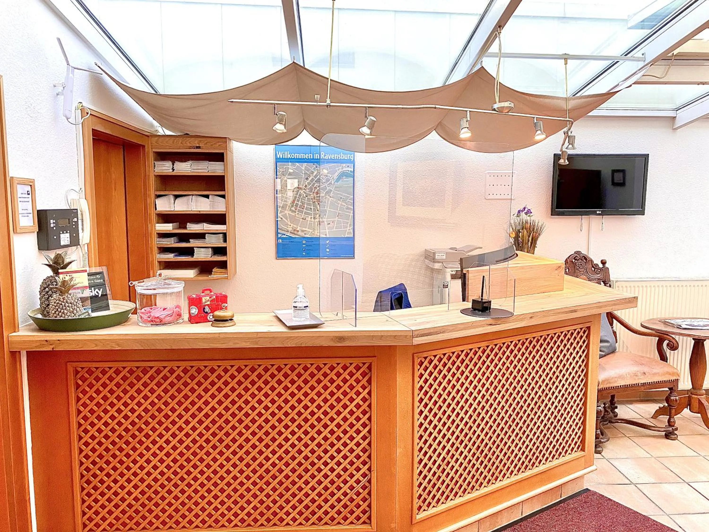 Lobby or reception in Hotel Garni Rebgarten