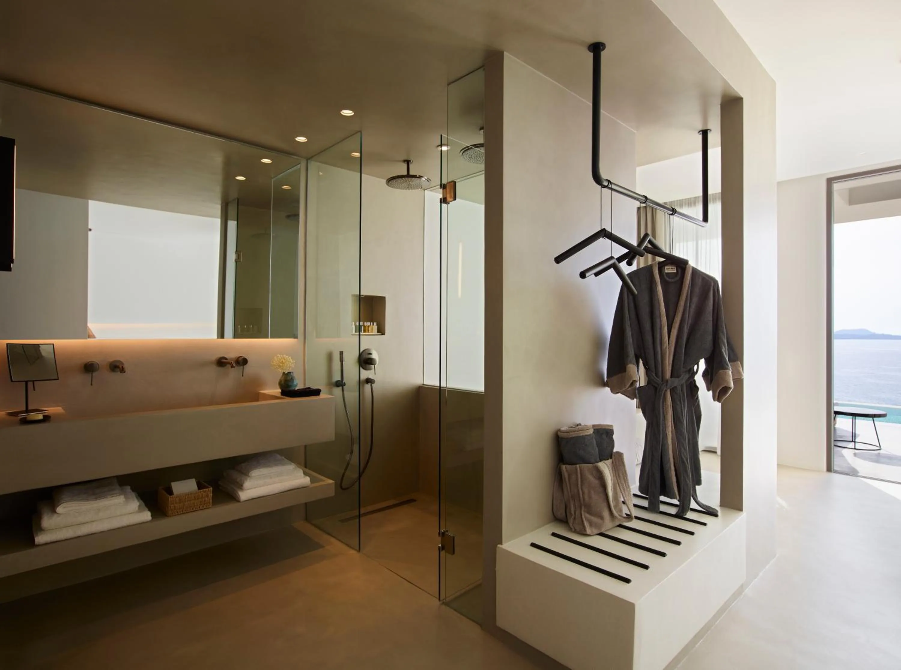 Bathroom in Domes White Coast Milos, Adults Only