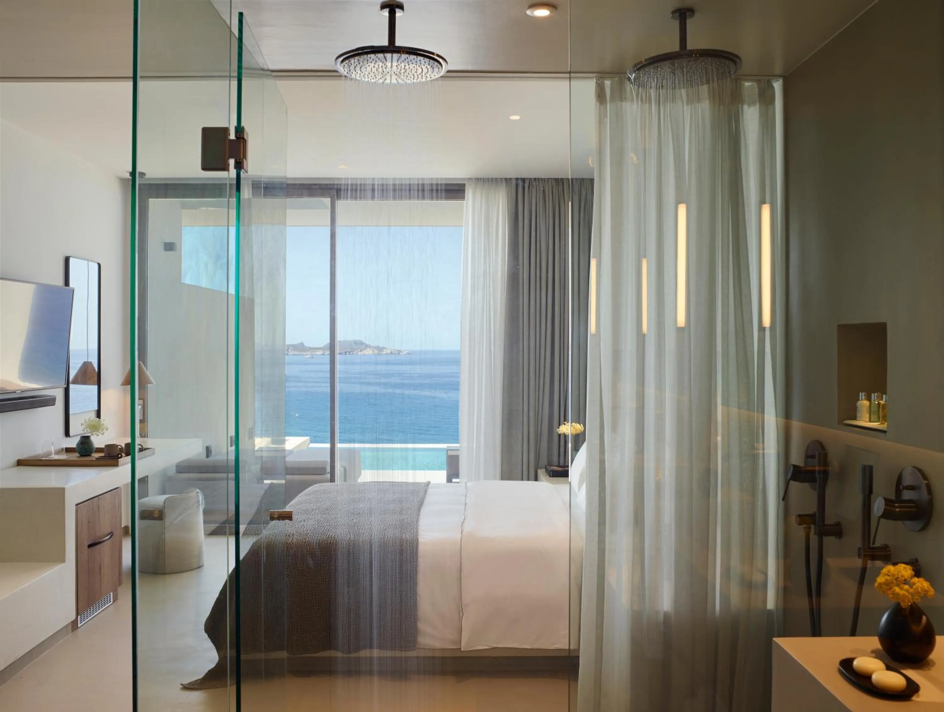 Bed in Domes White Coast Milos, Adults Only