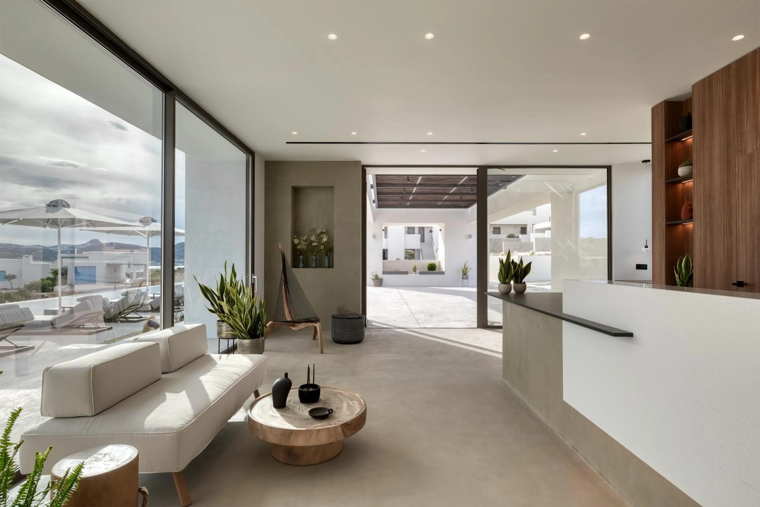 Lobby or reception in Domes White Coast Milos, Adults Only
