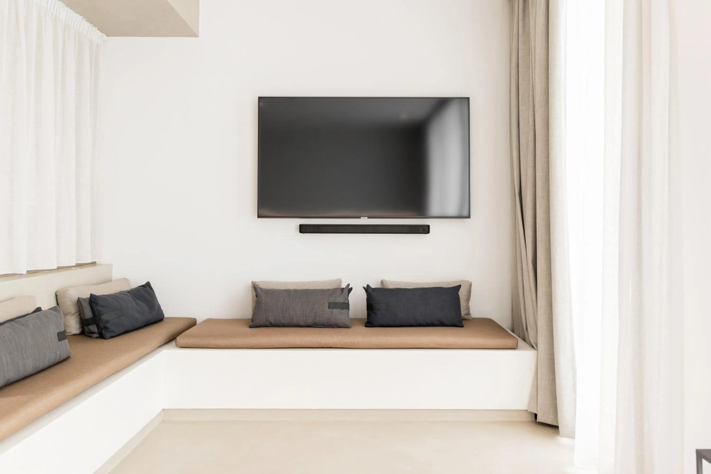 Seating area in Domes White Coast Milos, Adults Only