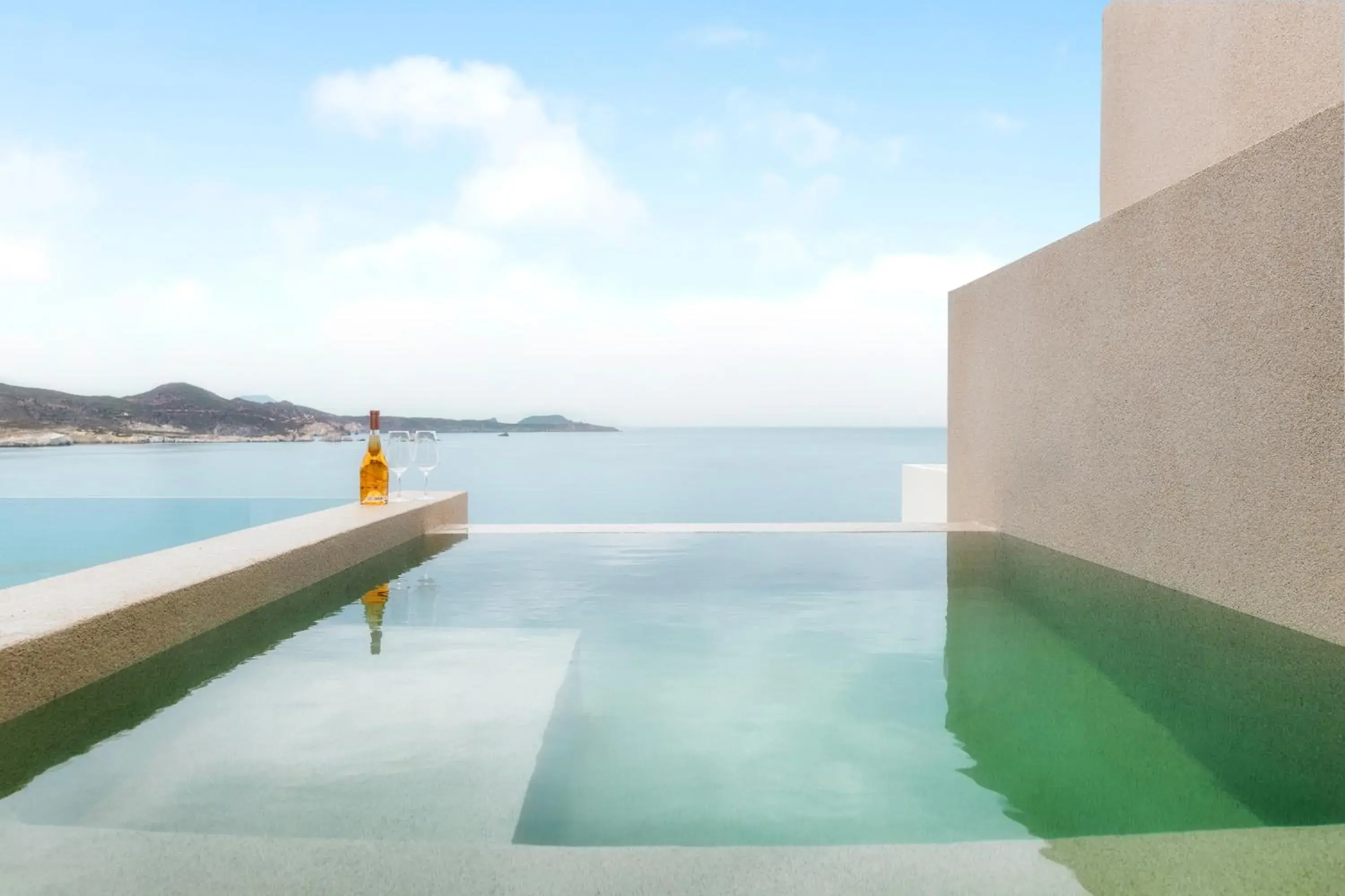 Superior Suite Sea View Private Chill Out Pool in Domes White Coast Milos, Adults Only Superior Suite Sea View Private Chill Out Pool in Domes White Coast Milos, Adults Only