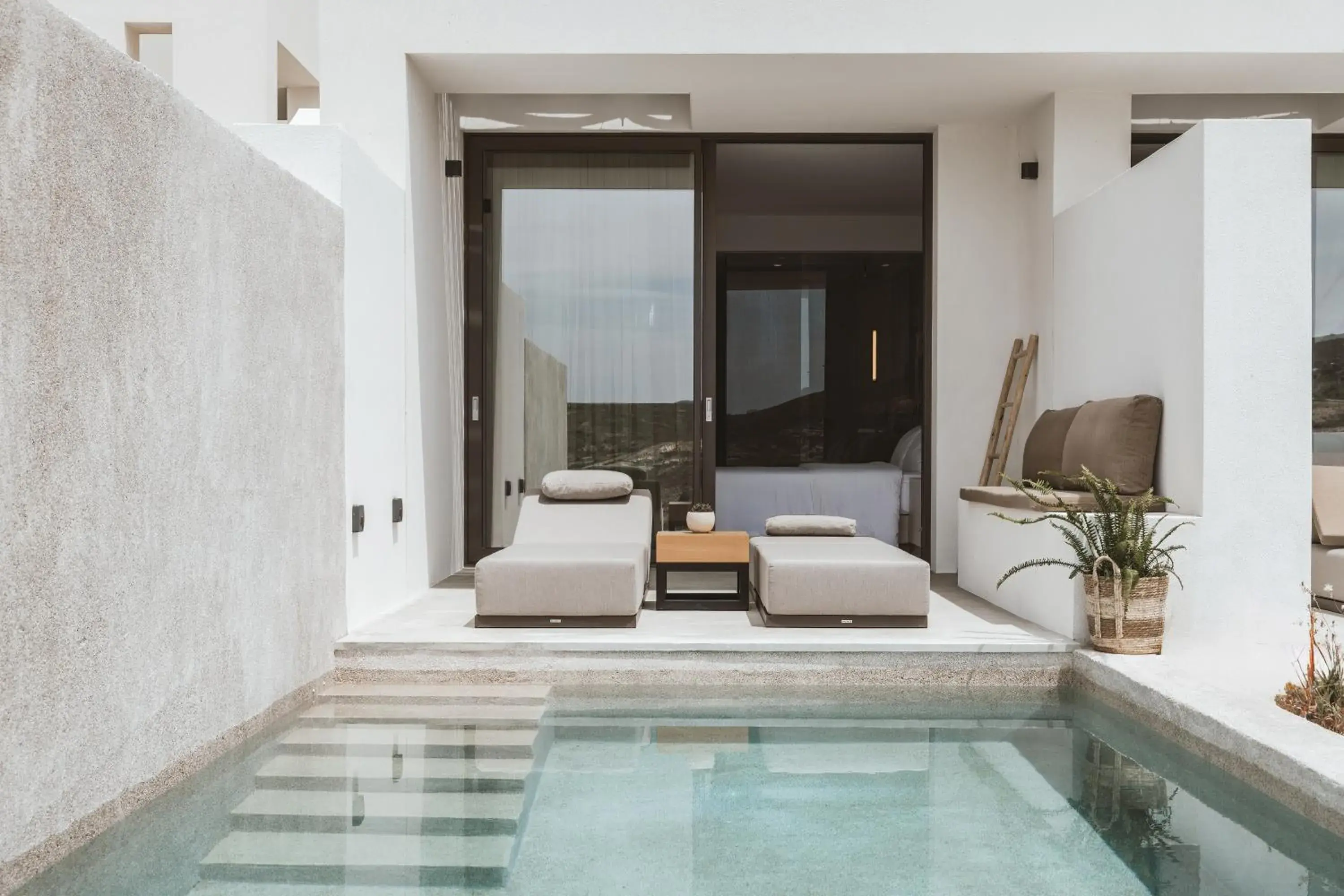 Deluxe Suite Horizon View with Private Pool in Domes White Coast Milos, Adults Only Deluxe Suite Horizon View with Private Pool in Domes White Coast Milos, Adults Only