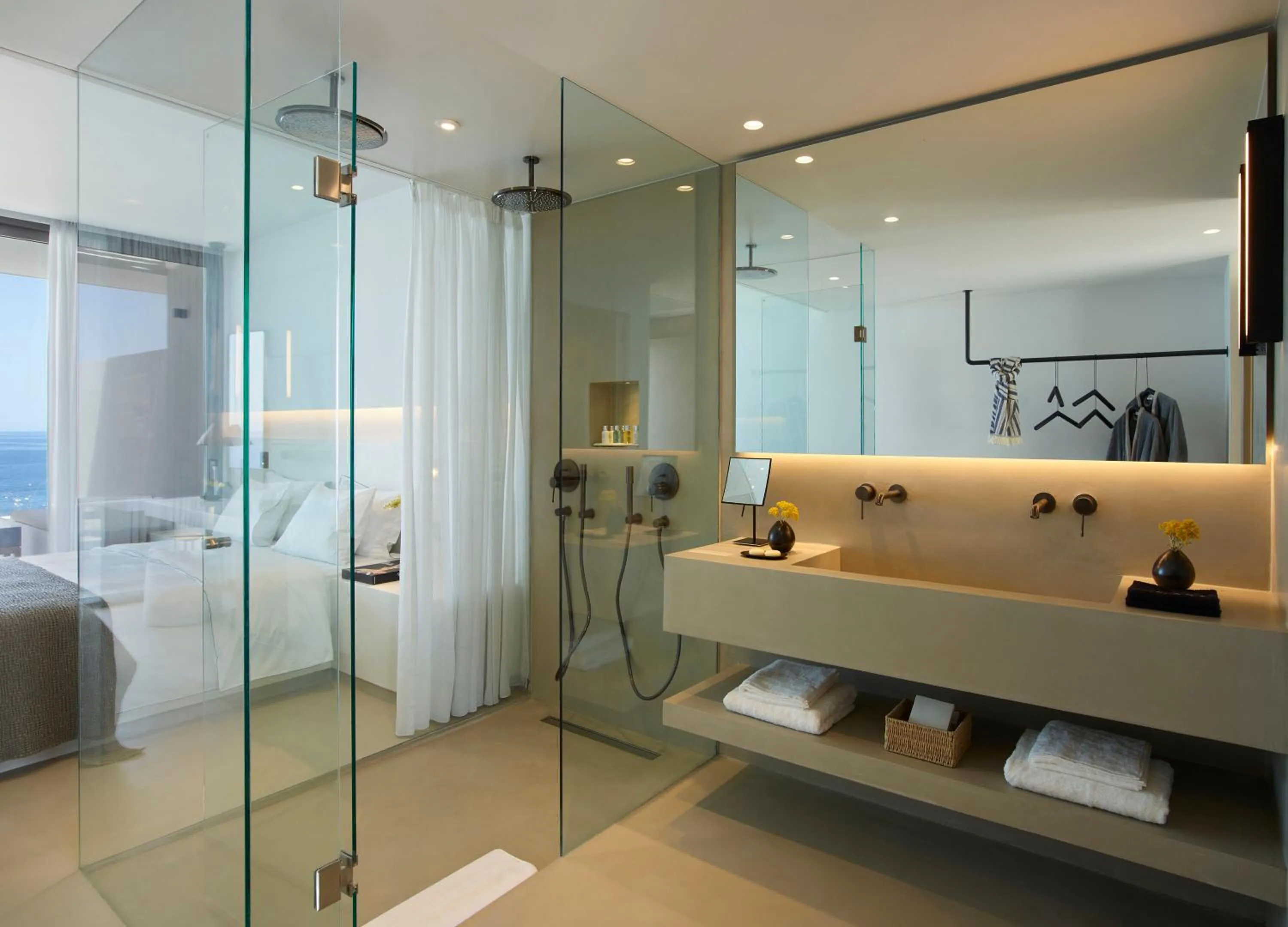 Shower in Domes White Coast Milos, Adults Only