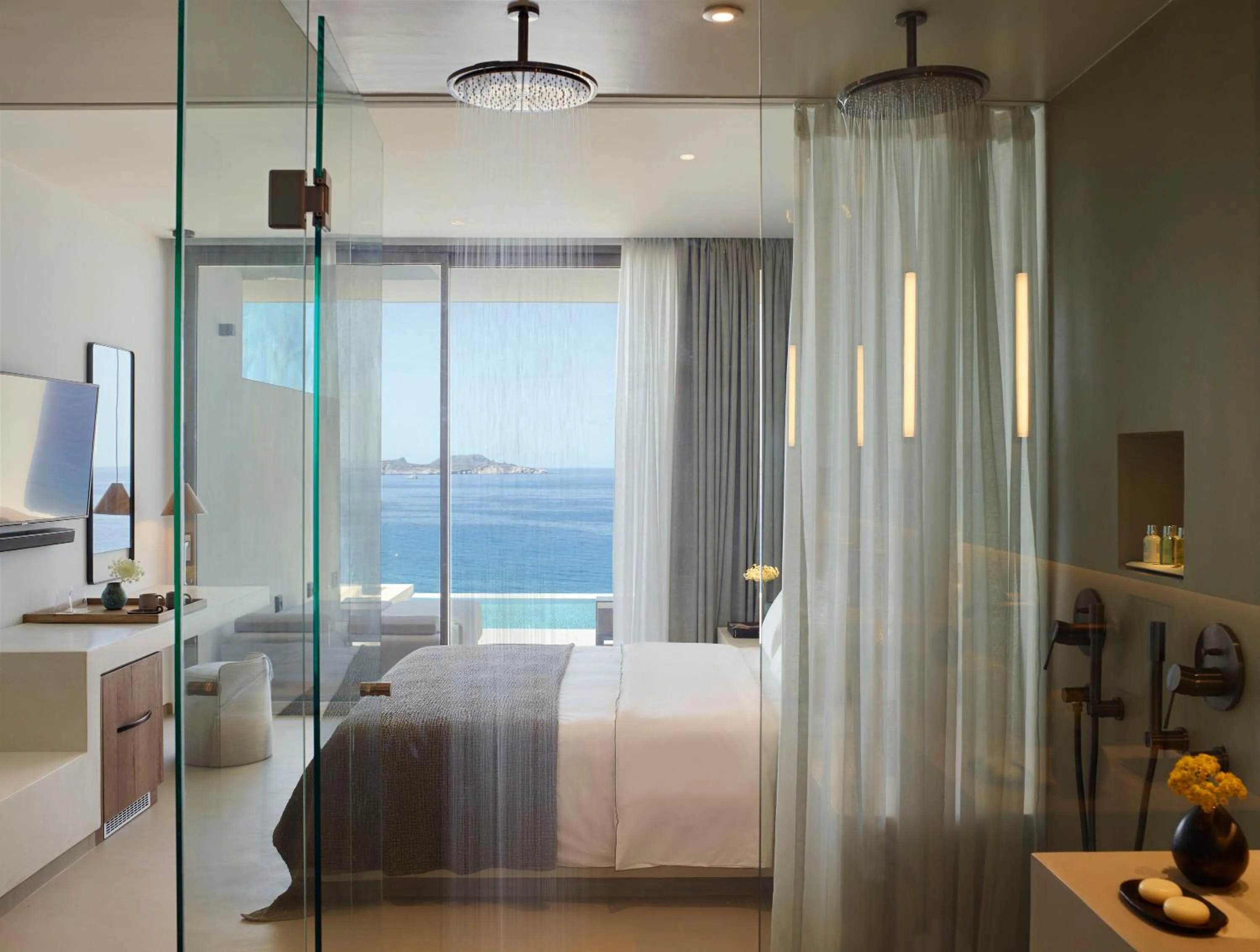 Bed in Domes White Coast Milos, Adults Only