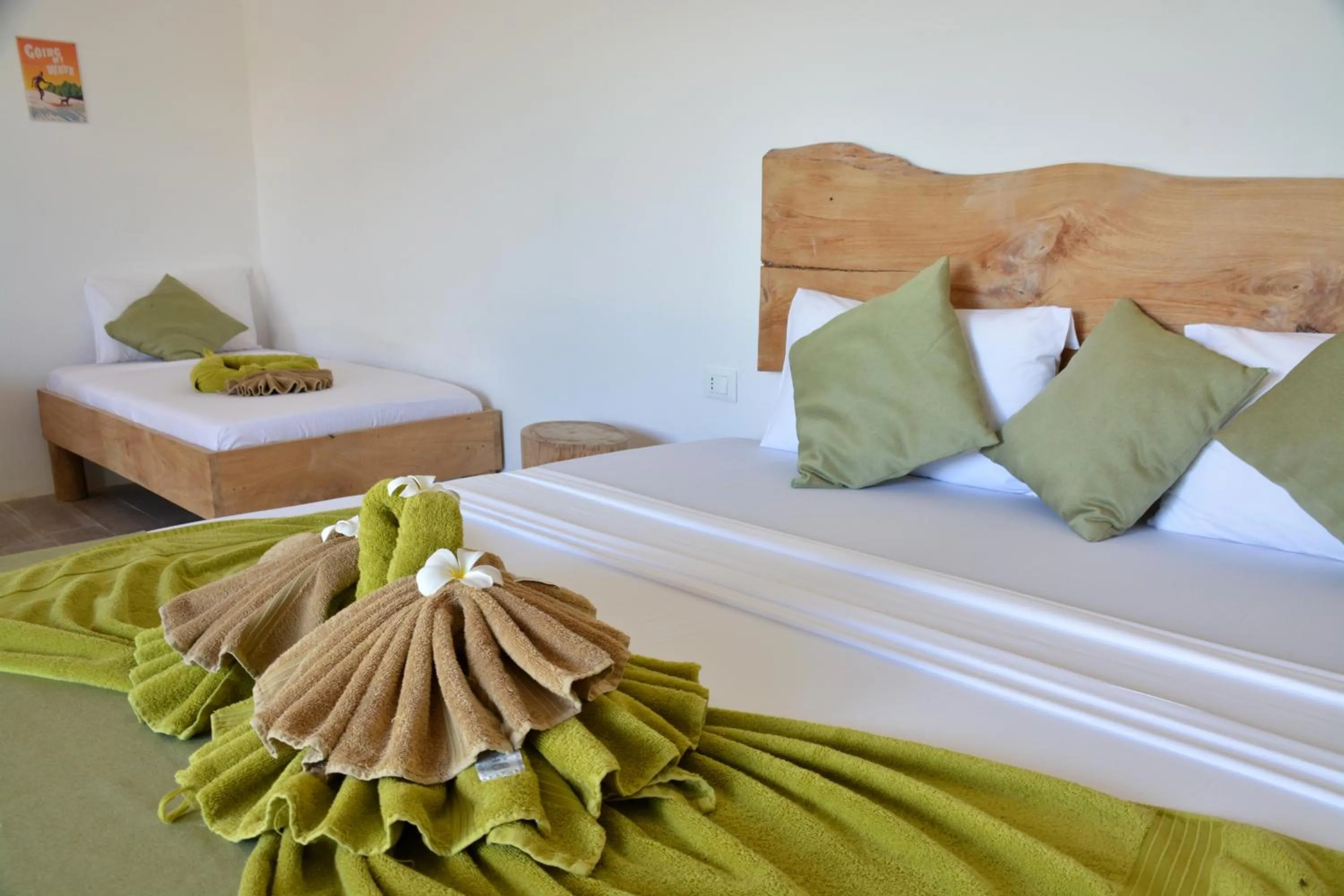 View (from property/room), Bed in La Base Hotel