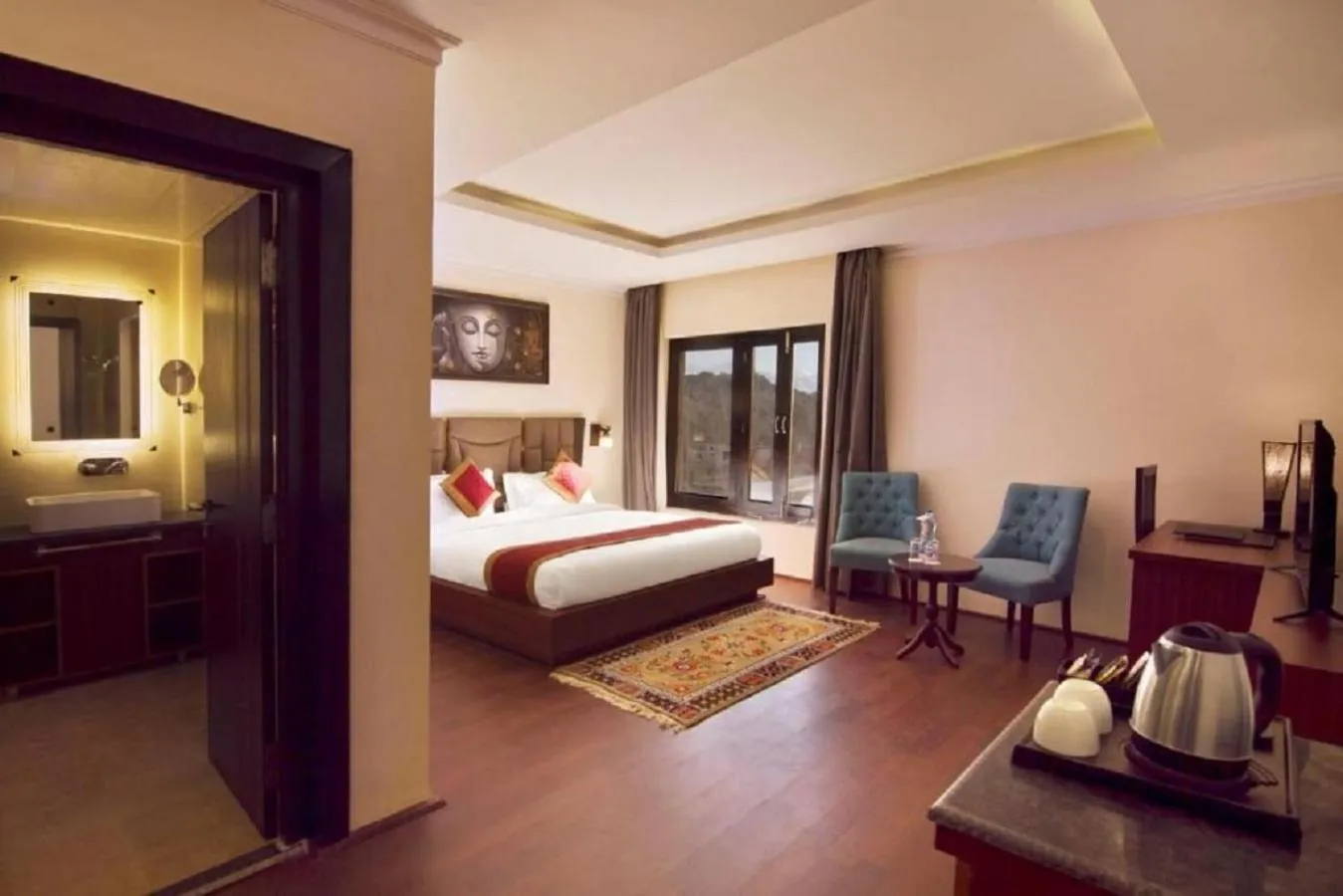 Bed in Hotel Paradise Ladakh