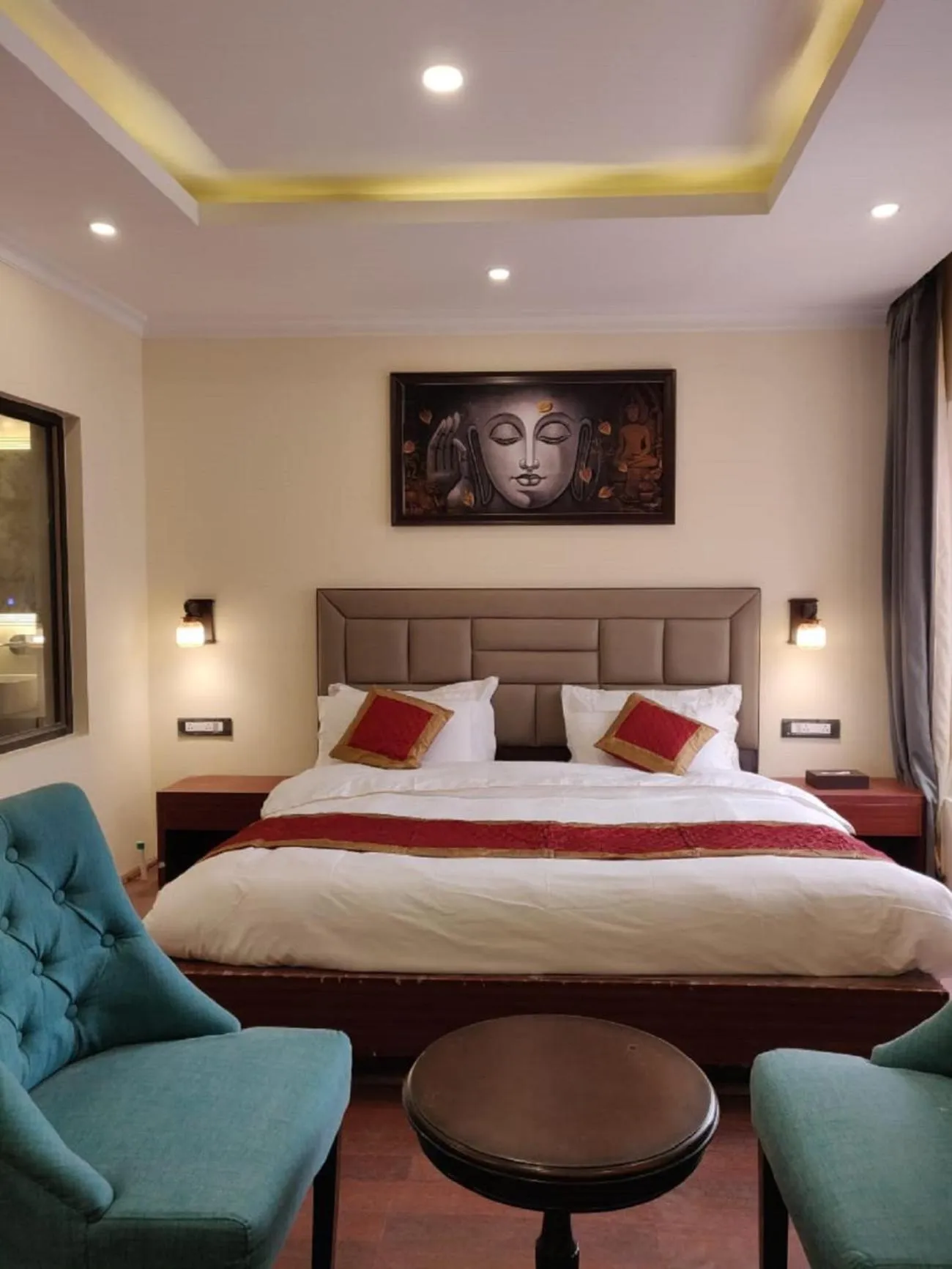 Bed in Hotel Paradise Ladakh