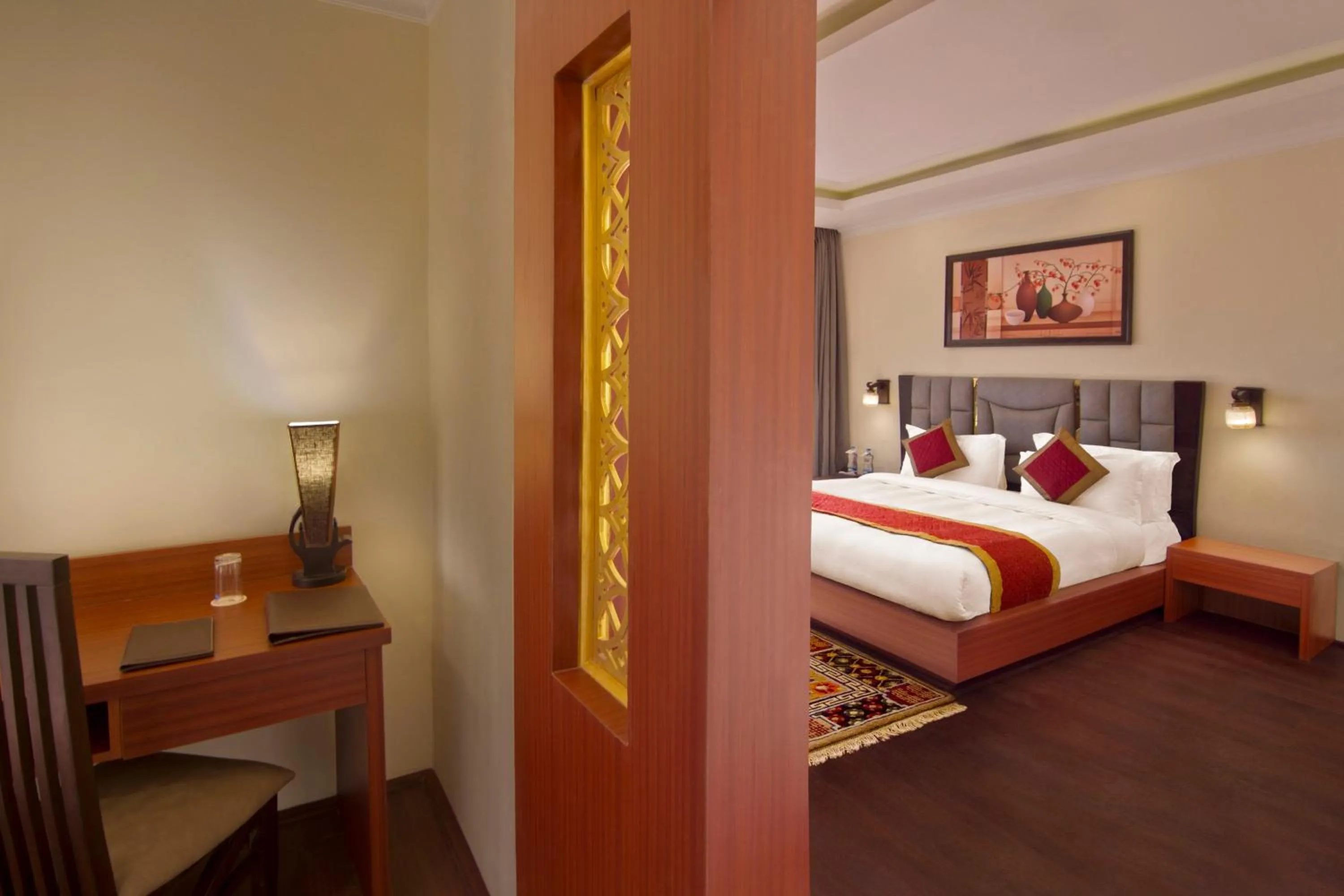 Bed in Hotel Paradise Ladakh